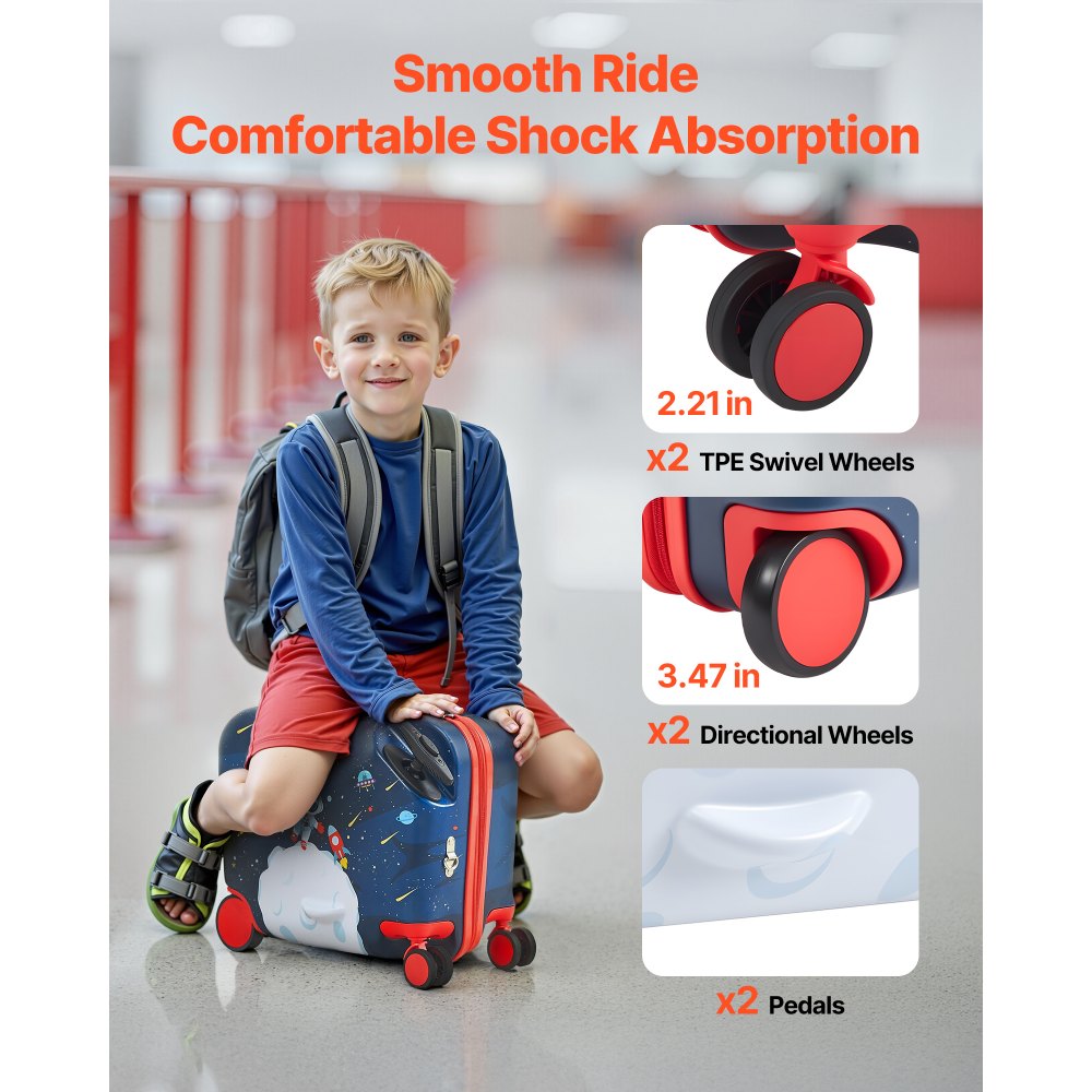 Βαλίτσα μεταφοράς VEVOR, χωρητικότητας 26 λίτρων, 18 ίντσες ρυμούλκησης για νήπια με ρόδες, ρυθμιζόμενος ιμάντας ώμου, ελαφριά παιδική βαλίτσα ιππασίας για αγόρια και κορίτσια ηλικίας 3+, μπλε και λευκό Βαλίτσα μεταφοράς VEVOR, χωρητικότητας 26 λίτρων, 18 ίντσες ρυμούλκησης για νήπια με ρόδες, ρυθμιζόμενος ιμάντας ώμου, ελαφριά παιδική βαλίτσα ιππασίας για αγόρια και κορίτσια ηλικίας 3+, μπλε και λευκό