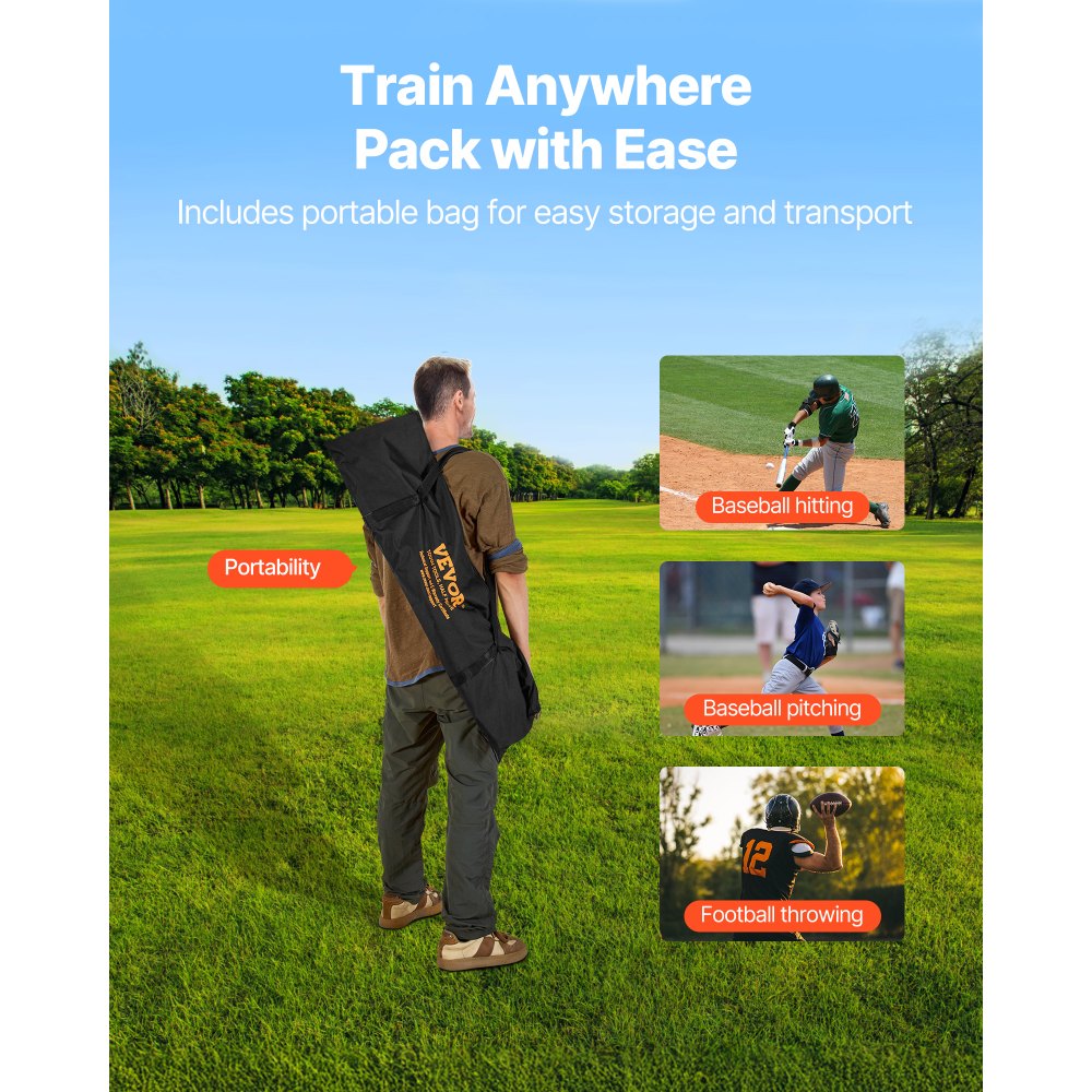 Δίχτυ ρίψης ποδοσφαίρου VEVOR 2133,6 x 2133,6 χιλ., Δίχτυ προπόνησης για ρίψεις στόχων με 5 τσέπες για στόχους, Δίχτυ χωρίς κόμπους που περιλαμβάνει ιμάντες και φορητή θήκη μεταφοράς, βελτιώνει την ακρίβεια ρίψης quarterback Δίχτυ ρίψης ποδοσφαίρου VEVOR 2133,6 x 2133,6 χιλ., Δίχτυ προπόνησης για ρίψεις στόχων με 5 τσέπες για στόχους, Δίχτυ χωρίς κόμπους που περιλαμβάνει ιμάντες και φορητή θήκη μεταφοράς, βελτιώνει την ακρίβεια ρίψης quarterback