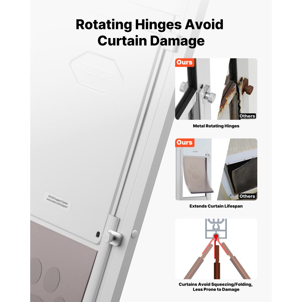 Πόρτα σκύλου VEVOR για συρόμενη γυάλινη πόρτα, ρυθμιζόμενο ύψος 2311-2439 mm, πλαίσιο από κράμα αλουμινίου με μεταλλικούς περιστρεφόμενους μεντεσέδες, σχεδιασμός κλειδαριάς, πτερύγιο 209,6 x 311,2 mm, συρόμενη γυάλινη πόρτα για κατοικίδια για ενοικιαστές Πόρτα σκύλου VEVOR για συρόμενη γυάλινη πόρτα, ρυθμιζόμενο ύψος 2311-2439 mm, πλαίσιο από κράμα αλουμινίου με μεταλλικούς περιστρεφόμενους μεντεσέδες, σχεδιασμός κλειδαριάς, πτερύγιο 209,6 x 311,2 mm, συρόμενη γυάλινη πόρτα για κατοικίδια για ενοικιαστές