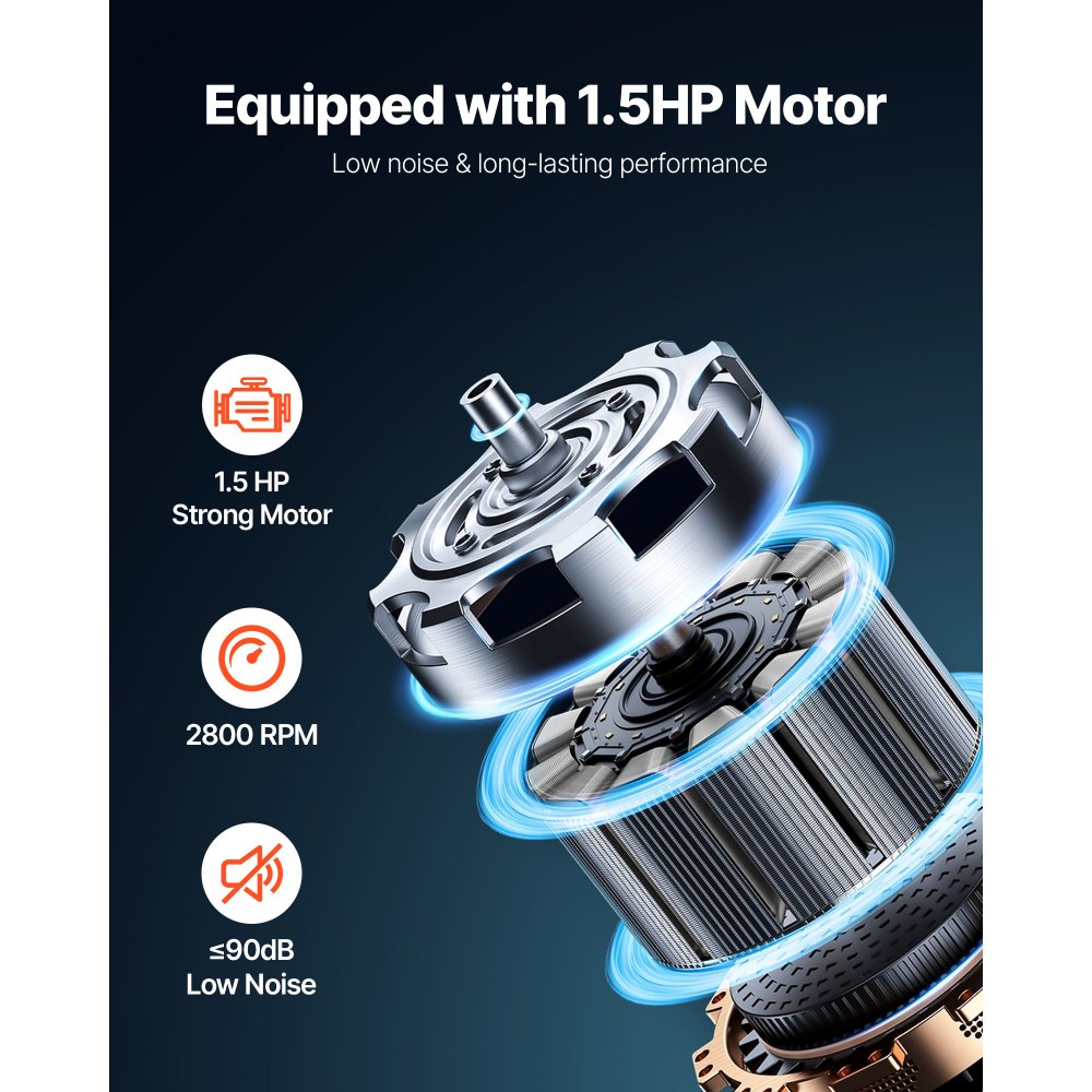 Συλλέκτης σκόνης VEVOR, Κυκλωνικός συλλέκτης σκόνης 763 CFM 1 Micron, Διαχωριστής σκόνης 1.5HP με σακούλα συλλέκτη σκόνης 47.32L και βάση, Έξυπνος κυκλωνικός διαχωρισμός, Σύστημα συλλογής σκόνης για ξυλουργικές εργασίες Συλλέκτης σκόνης VEVOR, Κυκλωνικός συλλέκτης σκόνης 763 CFM 1 Micron, Διαχωριστής σκόνης 1.5HP με σακούλα συλλέκτη σκόνης 47.32L και βάση, Έξυπνος κυκλωνικός διαχωρισμός, Σύστημα συλλογής σκόνης για ξυλουργικές εργασίες