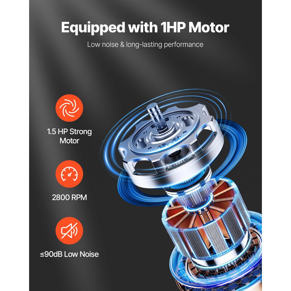 Συλλέκτης σκόνης VEVOR, Συλλέκτες σκόνης κώνου Vortex 1100 CFM 2,5 Micron, Σύστημα συλλογής πριονιδιού 1,5HP με σακούλα συλλογής σκόνης 132,5L & σακούλα φίλτρου 159L, υψηλής ταχύτητας 2800 RPM, για ροκανίδια ξύλου Συλλέκτης σκόνης VEVOR, Συλλέκτες σκόνης κώνου Vortex 1100 CFM 2,5 Micron, Σύστημα συλλογής πριονιδιού 1,5HP με σακούλα συλλογής σκόνης 132,5L & σακούλα φίλτρου 159L, υψηλής ταχύτητας 2800 RPM, για ροκανίδια ξύλου