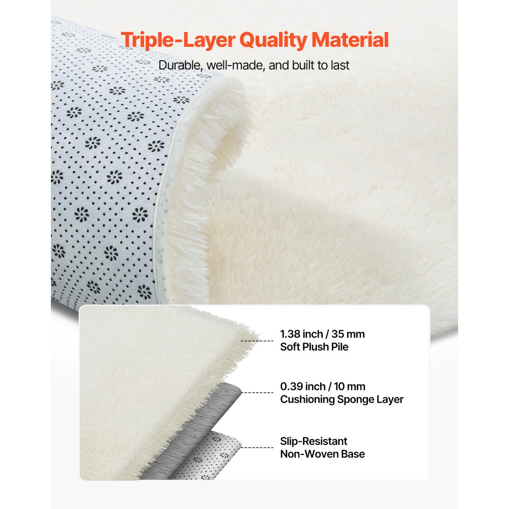 Χαλιά εσωτερικού χώρου VEVOR για βελούδινα δωμάτια, 2,44 x 3,05μ. Μαλακό βελούδινο χαλί, Χαλιά με γούνινο μαλλί για σαλόνι, υπνοδωμάτιο, ηλιόλουστο δωμάτιο, μοντέρνα αισθητική διακόσμησης σπιτιού, χωρίς χνούδι, μη υφασμένα, αντιολισθητικά, λευκό ιβουάρ Χαλιά εσωτερικού χώρου VEVOR για βελούδινα δωμάτια, 2,44 x 3,05μ. Μαλακό βελούδινο χαλί, Χαλιά με γούνινο μαλλί για σαλόνι, υπνοδωμάτιο, ηλιόλουστο δωμάτιο, μοντέρνα αισθητική διακόσμησης σπιτιού, χωρίς χνούδι, μη υφασμένα, αντιολισθητικά, λευκό ιβουάρ