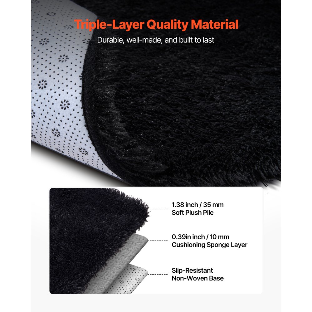 Χαλιά εσωτερικού χώρου VEVOR για βελούδινα δωμάτια, 2,44 x 3,05μ. Μαλακό βελούδινο χαλί, Χαλιά με γούνινο μαλλί για σαλόνι, υπνοδωμάτιο, ηλιόλουστο δωμάτιο, μοντέρνα αισθητική διακόσμησης σπιτιού, που δεν ρίχνουν τρίχες, μη υφασμένα, αντιολισθητικά, μαύρα Χαλιά εσωτερικού χώρου VEVOR για βελούδινα δωμάτια, 2,44 x 3,05μ. Μαλακό βελούδινο χαλί, Χαλιά με γούνινο μαλλί για σαλόνι, υπνοδωμάτιο, ηλιόλουστο δωμάτιο, μοντέρνα αισθητική διακόσμησης σπιτιού, που δεν ρίχνουν τρίχες, μη υφασμένα, αντιολισθητικά, μαύρα