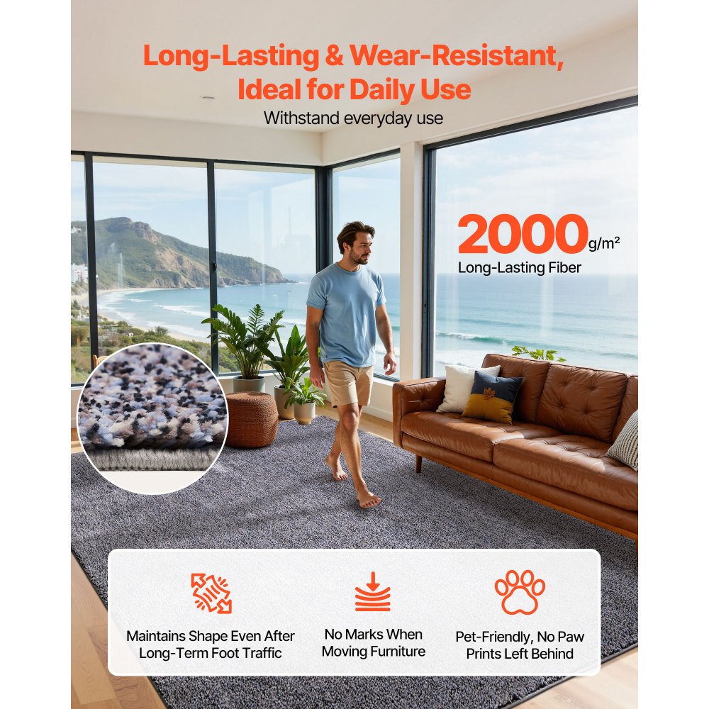 Χαλιά εσωτερικού χώρου VEVOR για βελούδινα δωμάτια, βελούδινο χαλί 2,44 x 3,05μ., Χαλιά περιοχής με γούνινο πέλος και μακρύ βελούδινο πέλος, Χοντρό και ανθεκτικό χαλί με ψηλό πέλος για περιοχές με υψηλή κυκλοφορία, αντιολισθητική επένδυση, μπλε-γκρι Χαλιά εσωτερικού χώρου VEVOR για βελούδινα δωμάτια, βελούδινο χαλί 2,44 x 3,05μ., Χαλιά περιοχής με γούνινο πέλος και μακρύ βελούδινο πέλος, Χοντρό και ανθεκτικό χαλί με ψηλό πέλος για περιοχές με υψηλή κυκλοφορία, αντιολισθητική επένδυση, μπλε-γκρι