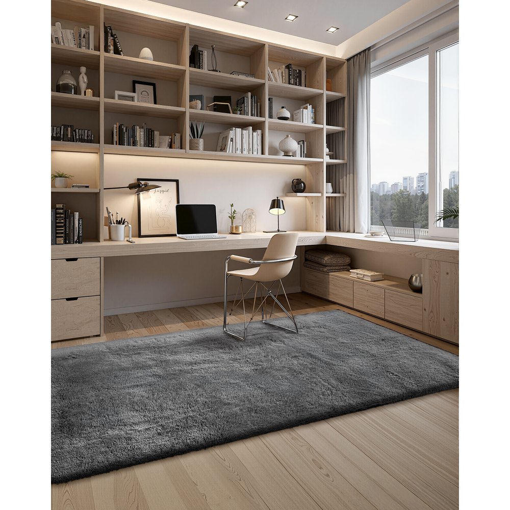 Χαλιά εσωτερικού χώρου VEVOR για βελούδινα δωμάτια, 1,52 x 2,44 m μαλακό βελούδινο χαλί, χαλιά με γούνινο μαλλί για σαλόνι, υπνοδωμάτιο, ηλιόλουστο δωμάτιο, μοντέρνα αισθητική διακόσμησης σπιτιού, που δεν ρίχνουν τρίχες, μη υφασμένα, αντιολισθητικά, σκούρ Χαλιά εσωτερικού χώρου VEVOR για βελούδινα δωμάτια, 1,52 x 2,44 m μαλακό βελούδινο χαλί, χαλιά με γούνινο μαλλί για σαλόνι, υπνοδωμάτιο, ηλιόλουστο δωμάτιο, μοντέρνα αισθητική διακόσμησης σπιτιού, που δεν ρίχνουν τρίχες, μη υφασμένα, αντιολισθητικά, σκούρ