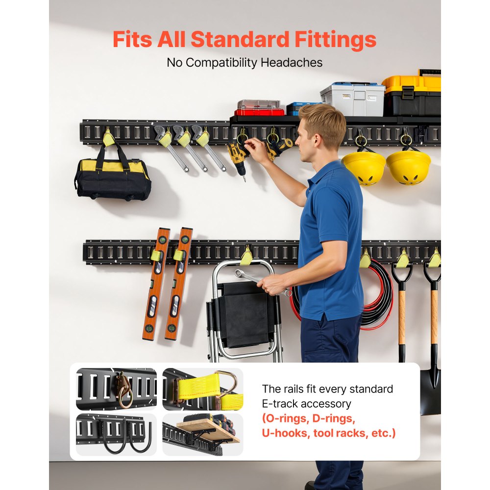 Ράγες πρόσδεσης VEVOR E-Track, 4 τεμάχια, Ράγες πρόσδεσης E 2,3 m, ασφαλίζουν φορτίο και βαριά φορτία έως 909 kg, Σύστημα πρόσδεσης ρυμουλκούμενου κατάλληλο για γκαράζ, βαν, βάσεις πρόσδεσης μοτοσικλετών, βάσεις ATV Ράγες πρόσδεσης VEVOR E-Track, 4 τεμάχια, Ράγες πρόσδεσης E 2,3 m, ασφαλίζουν φορτίο και βαριά φορτία έως 909 kg, Σύστημα πρόσδεσης ρυμουλκούμενου κατάλληλο για γκαράζ, βαν, βάσεις πρόσδεσης μοτοσικλετών, βάσεις ATV