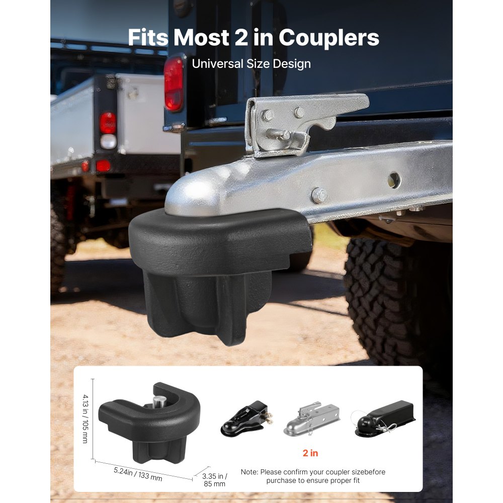 Κλείδωμα ρυμούλκησης VEVOR, Συμβατό με ζεύκτες 50,8 mm, Αντικλεπτική κλειδαριά ρυμούλκησης βαρέως τύπου με 3 κλειδιά, Ανθεκτικό σε ανοησίες και κρούσεις, Κατάλληλο για τροχόσπιτα, σκάφη, οχήματα εκτός δρόμου, ρυμουλκούμενα Κλείδωμα ρυμούλκησης VEVOR, Συμβατό με ζεύκτες 50,8 mm, Αντικλεπτική κλειδαριά ρυμούλκησης βαρέως τύπου με 3 κλειδιά, Ανθεκτικό σε ανοησίες και κρούσεις, Κατάλληλο για τροχόσπιτα, σκάφη, οχήματα εκτός δρόμου, ρυμουλκούμενα