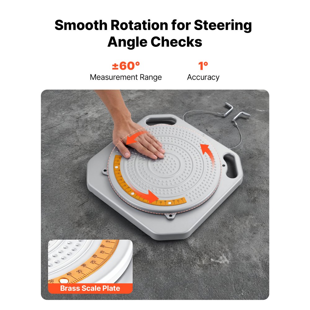 Πλάκες στροφής ευθυγράμμισης τροχών VEVOR, 2 τεμάχια, χωρητικότητα 2 τόνων ανά πλάκα, μετρήσεις ορειχάλκινου καντράν, εργαλείο ευθυγράμμισης τροχών περιστρεφόμενης πλάκας 360° με γέφυρα μετάβασης και μπλοκ ώσης για αυτοκίνητο, SUV, ελαφρύ φορτηγό Πλάκες στροφής ευθυγράμμισης τροχών VEVOR, 2 τεμάχια, χωρητικότητα 2 τόνων ανά πλάκα, μετρήσεις ορειχάλκινου καντράν, εργαλείο ευθυγράμμισης τροχών περιστρεφόμενης πλάκας 360° με γέφυρα μετάβασης και μπλοκ ώσης για αυτοκίνητο, SUV, ελαφρύ φορτηγό
