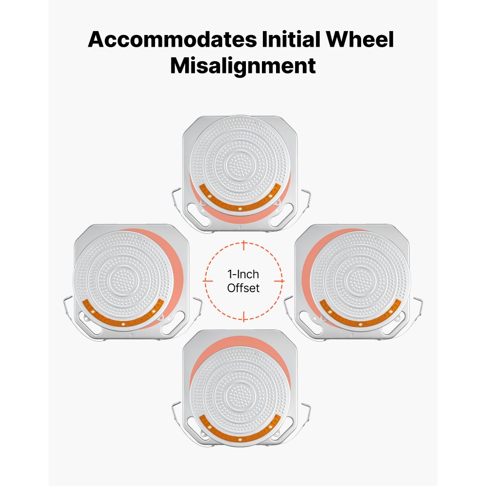 Πλάκες στροφής ευθυγράμμισης τροχών VEVOR, 2 τεμάχια, χωρητικότητα 2 τόνων ανά πλάκα, μετρήσεις ορειχάλκινου καντράν, εργαλείο ευθυγράμμισης τροχών περιστρεφόμενης πλάκας 360° με γέφυρα μετάβασης και μπλοκ ώσης για αυτοκίνητο, SUV, ελαφρύ φορτηγό Πλάκες στροφής ευθυγράμμισης τροχών VEVOR, 2 τεμάχια, χωρητικότητα 2 τόνων ανά πλάκα, μετρήσεις ορειχάλκινου καντράν, εργαλείο ευθυγράμμισης τροχών περιστρεφόμενης πλάκας 360° με γέφυρα μετάβασης και μπλοκ ώσης για αυτοκίνητο, SUV, ελαφρύ φορτηγό