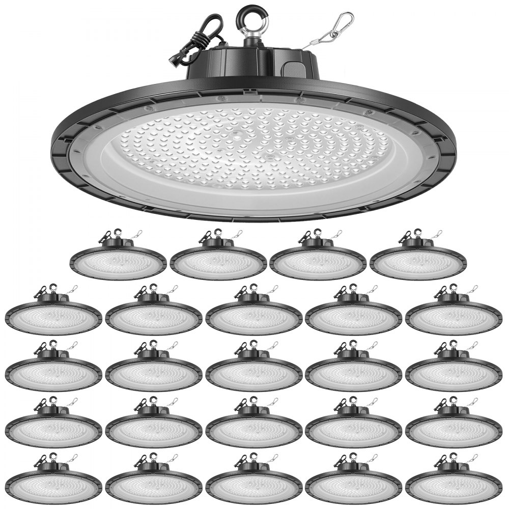 VEVOR 20 τεμάχια φωτισμού LED υψηλής ορατότητας, 5000K 150W 21000LM εξαιρετικά φωτεινά φώτα UFO LED αποθήκης, αδιάβροχα IP65, ευρεία τάση 100-277V για αποθήκη, εργαστήριο, εργοστάσιο, γυμναστήριο, γκαράζ, αχυρώνα, μαύρο VEVOR 20 τεμάχια φωτισμού LED υψηλής ορατότητας, 5000K 150W 21000LM εξαιρετικά φωτεινά φώτα UFO LED αποθήκης, αδιάβροχα IP65, ευρεία τάση 100-277V για αποθήκη, εργαστήριο, εργοστάσιο, γυμναστήριο, γκαράζ, αχυρώνα, μαύρο