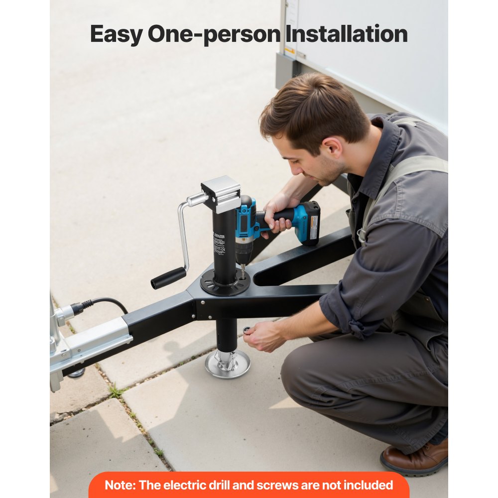 Γρύλος ρυμούλκησης VEVOR 2267 kg A-Frame, κάθετη διαδρομή 381 mm, γρύλος ανύψωσης ρυμούλκησης με ρυθμιζόμενο πόδι πτώσης 7 επιπέδων και υποδοχή τρυπανιού, συμβατός με ασύρματο τρυπάνι, κατάλληλος για τροχόσπιτα, οχήματα πολλαπλών χρήσεων και ρυμουλκούμενα σκαφών αναψυχής Γρύλος ρυμούλκησης VEVOR 2267 kg A-Frame, κάθετη διαδρομή 381 mm, γρύλος ανύψωσης ρυμούλκησης με ρυθμιζόμενο πόδι πτώσης 7 επιπέδων και υποδοχή τρυπανιού, συμβατός με ασύρματο τρυπάνι, κατάλληλος για τροχόσπιτα, οχήματα πολλαπλών χρήσεων και ρυμουλκούμενα σκαφών αναψυχής