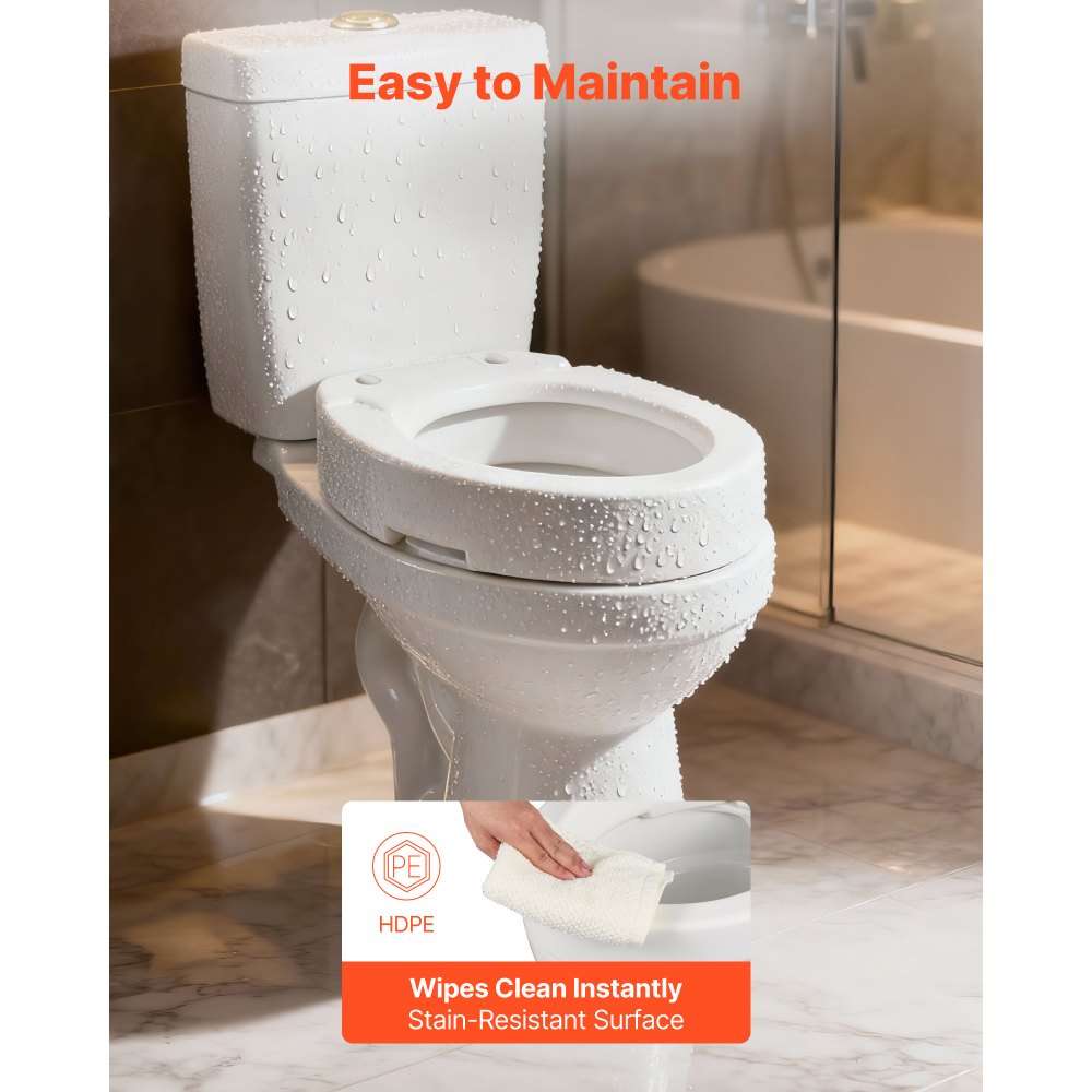 VEVOR Υπερυψωμένο κάθισμα τουαλέτας, χωρητικότητα φορτίου 136,1 kg, ύψος ανύψωσης 88,9 mm, ανυψωμένο κάθισμα τουαλέτας Commode με διευρυμένο άνοιγμα για ηλικιωμένους, ηλικιωμένους, άτομα με αναπηρία, άτομα με αναπηρία, ενήλικες, ταιριάζει σε επιμήκη λεκάνη VEVOR Υπερυψωμένο κάθισμα τουαλέτας, χωρητικότητα φορτίου 136,1 kg, ύψος ανύψωσης 88,9 mm, ανυψωμένο κάθισμα τουαλέτας Commode με διευρυμένο άνοιγμα για ηλικιωμένους, ηλικιωμένους, άτομα με αναπηρία, άτομα με αναπηρία, ενήλικες, ταιριάζει σε επιμήκη λεκάνη