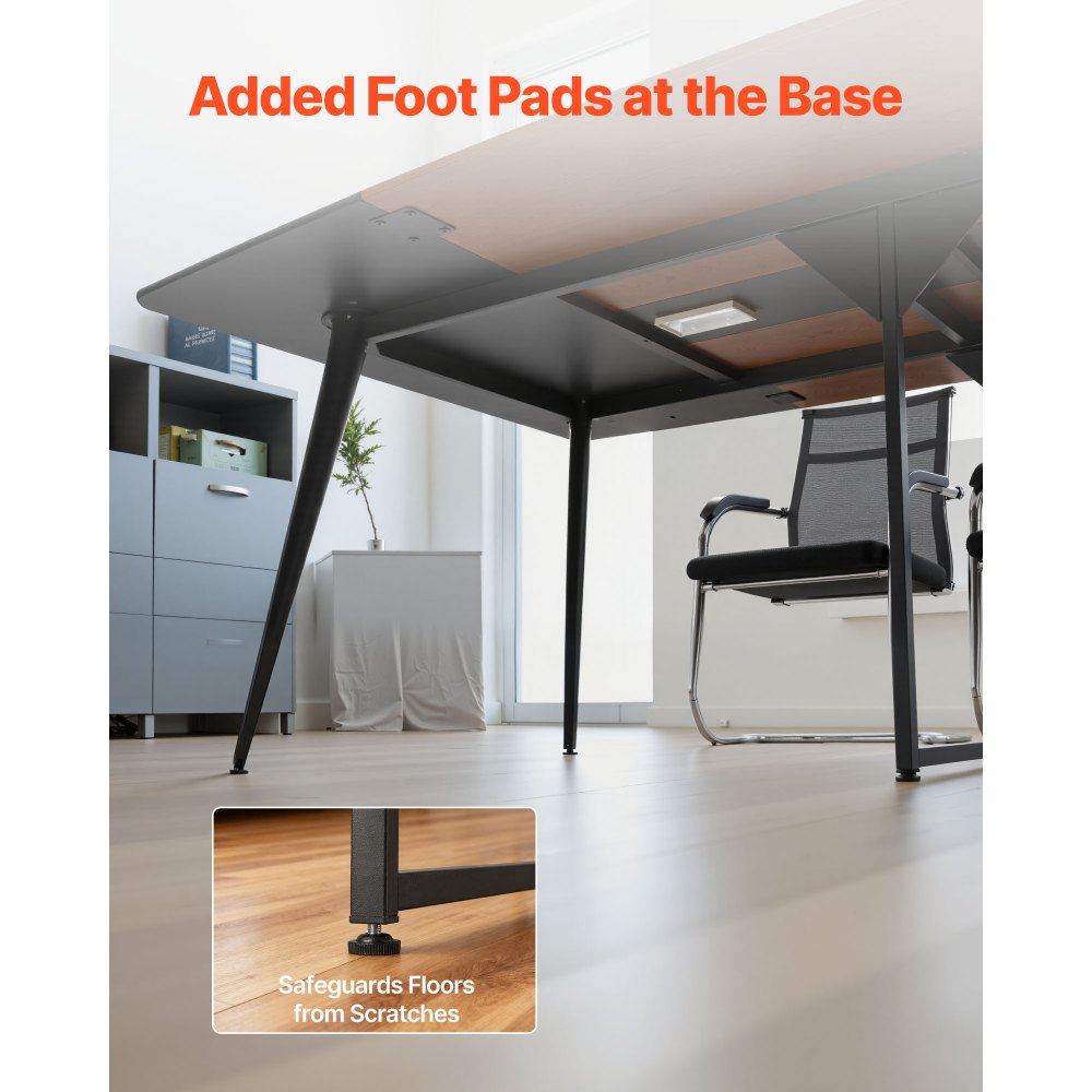 Τραπέζι Συνεδριάσεων VEVOR, Γραφείο σε σχήμα σκάφους 2400 mm για 10 άτομα, Σύγχρονο μεγάλο γραφείο συσκέψεων σε σχήμα σκάφους με μεταλλικά πόδια, για γραφείο, αίθουσα συνεδριάσεων, αίθουσα συνεδριάσεων, εύκολη συναρμολόγηση, μαύρο & καφέ Τραπέζι Συνεδριάσεων VEVOR, Γραφείο σε σχήμα σκάφους 2400 mm για 10 άτομα, Σύγχρονο μεγάλο γραφείο συσκέψεων σε σχήμα σκάφους με μεταλλικά πόδια, για γραφείο, αίθουσα συνεδριάσεων, αίθουσα συνεδριάσεων, εύκολη συναρμολόγηση, μαύρο & καφέ