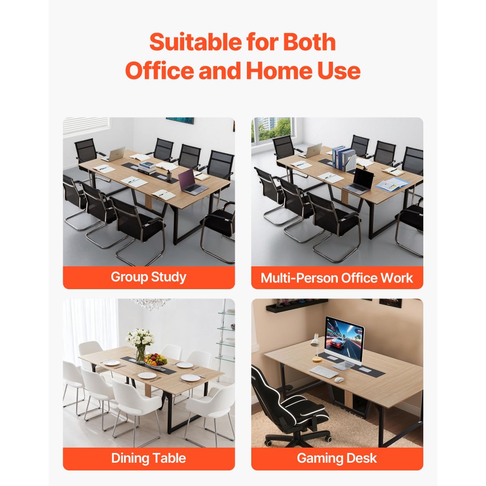 Τραπέζι Συνεδριάσεων VEVOR, Τραπέζι Γραφείου 2400 mm για 10 Άτομα, Μοντέρνο Ορθογώνιο Γραφείο Σεμιναρίων με Μεταλλικά Πόδια, Μεγάλο Γραφείο Συνεδριάσεων Ιδανικό για Γραφείο, Αίθουσα Συσκέψεων, Αίθουσα Συνεδριάσεων, Εύκολη Συναρμολόγηση, Καφέ Τραπέζι Συνεδριάσεων VEVOR, Τραπέζι Γραφείου 2400 mm για 10 Άτομα, Μοντέρνο Ορθογώνιο Γραφείο Σεμιναρίων με Μεταλλικά Πόδια, Μεγάλο Γραφείο Συνεδριάσεων Ιδανικό για Γραφείο, Αίθουσα Συσκέψεων, Αίθουσα Συνεδριάσεων, Εύκολη Συναρμολόγηση, Καφέ