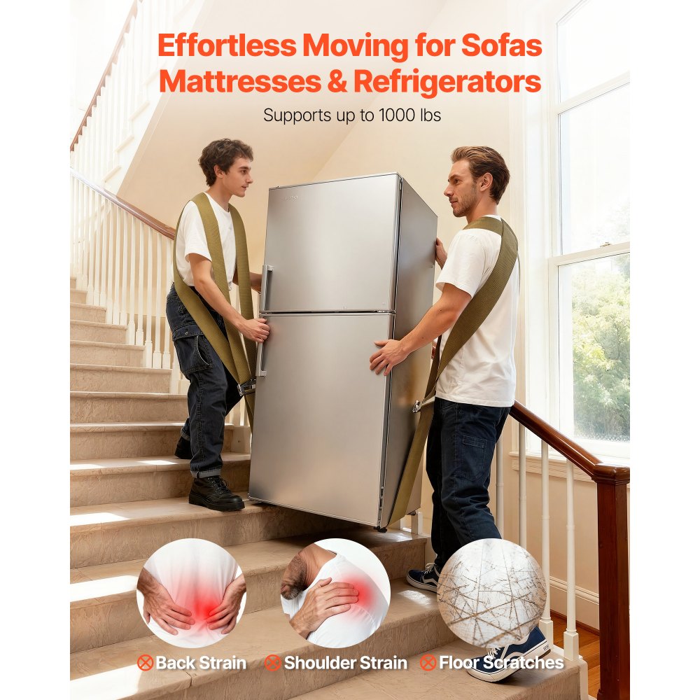 Ιμάντες Μετακίνησης VEVOR, Υποστηρίζει έως 453,6 kg, Σύστημα Ανύψωσης και Μετακίνησης 2 Ατόμων με 2 Ιμάντες Ζώνης & 1 Ιμάντα Φέρουσας Φορτίο, Ρυθμιζόμενοι Ιμάντες Ώμου Ανύψωσης Μετακίνηση Επίπλων, Συσκευών, Στρωμάτων Ιμάντες Μετακίνησης VEVOR, Υποστηρίζει έως 453,6 kg, Σύστημα Ανύψωσης και Μετακίνησης 2 Ατόμων με 2 Ιμάντες Ζώνης & 1 Ιμάντα Φέρουσας Φορτίο, Ρυθμιζόμενοι Ιμάντες Ώμου Ανύψωσης Μετακίνηση Επίπλων, Συσκευών, Στρωμάτων
