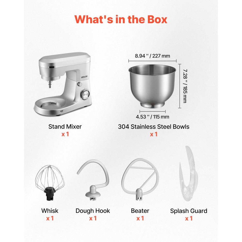Μίξερ βάσης VEVOR, ηλεκτρικό μίξερ κουζίνας 5,7 L, μίξερ ζύμης 1500W, μίξερ τροφίμων με ανακλινόμενη κεφαλή 10 ταχυτήτων με μπολ από ανοξείδωτο ατσάλι, γάντζο ζύμης, σύρμα, αναδευτήρα, για ψήσιμο, ανάμειξη, χτύπημα και ζύμωμα, ασημί Μίξερ βάσης VEVOR, ηλεκτρικό μίξερ κουζίνας 5,7 L, μίξερ ζύμης 1500W, μίξερ τροφίμων με ανακλινόμενη κεφαλή 10 ταχυτήτων με μπολ από ανοξείδωτο ατσάλι, γάντζο ζύμης, σύρμα, αναδευτήρα, για ψήσιμο, ανάμειξη, χτύπημα και ζύμωμα, ασημί