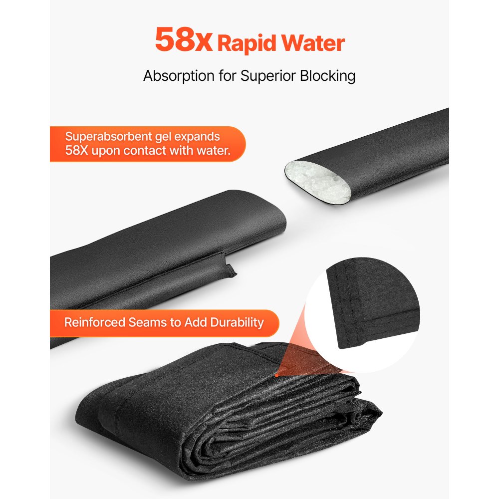 Φράγμα Πλημμύρας VEVOR, 8 τεμάχια, Σακούλες Πλημμύρας 480 x 435 mm που Ενεργοποιούνται από το Νερό, Επαναχρησιμοποιήσιμο Φράγμα Απορροφητικό Νερού, Σακούλες Άμμου χωρίς Άμμο για Απόφραξη, Σακούλες Πρόληψης Πλημμύρας για Σπίτι, Πόρτα, Υπόγειο, Γκαράζ Φράγμα Πλημμύρας VEVOR, 8 τεμάχια, Σακούλες Πλημμύρας 480 x 435 mm που Ενεργοποιούνται από το Νερό, Επαναχρησιμοποιήσιμο Φράγμα Απορροφητικό Νερού, Σακούλες Άμμου χωρίς Άμμο για Απόφραξη, Σακούλες Πρόληψης Πλημμύρας για Σπίτι, Πόρτα, Υπόγειο, Γκαράζ