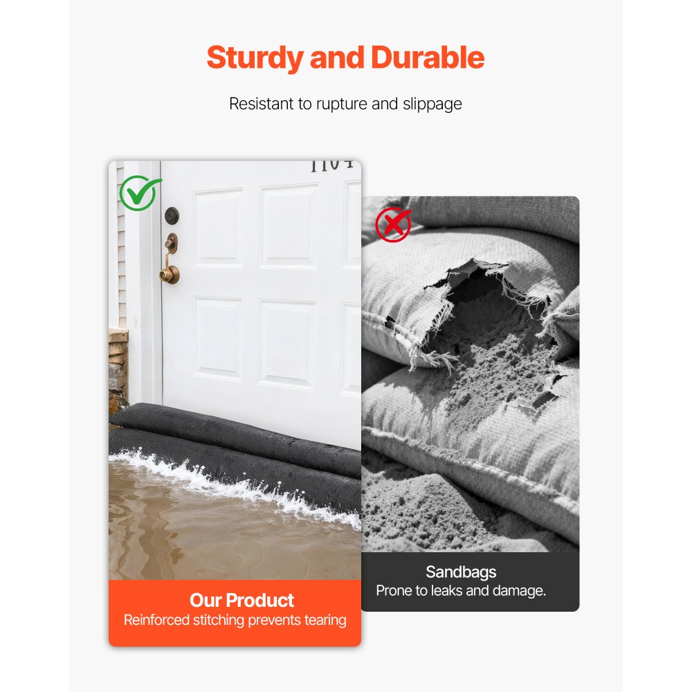 Φράγμα Πλημμύρας VEVOR, 8 τεμάχια, Σακούλες Πλημμύρας 480 x 435 mm που Ενεργοποιούνται από το Νερό, Επαναχρησιμοποιήσιμο Φράγμα Απορροφητικό Νερού, Σακούλες Άμμου χωρίς Άμμο για Απόφραξη, Σακούλες Πρόληψης Πλημμύρας για Σπίτι, Πόρτα, Υπόγειο, Γκαράζ Φράγμα Πλημμύρας VEVOR, 8 τεμάχια, Σακούλες Πλημμύρας 480 x 435 mm που Ενεργοποιούνται από το Νερό, Επαναχρησιμοποιήσιμο Φράγμα Απορροφητικό Νερού, Σακούλες Άμμου χωρίς Άμμο για Απόφραξη, Σακούλες Πρόληψης Πλημμύρας για Σπίτι, Πόρτα, Υπόγειο, Γκαράζ