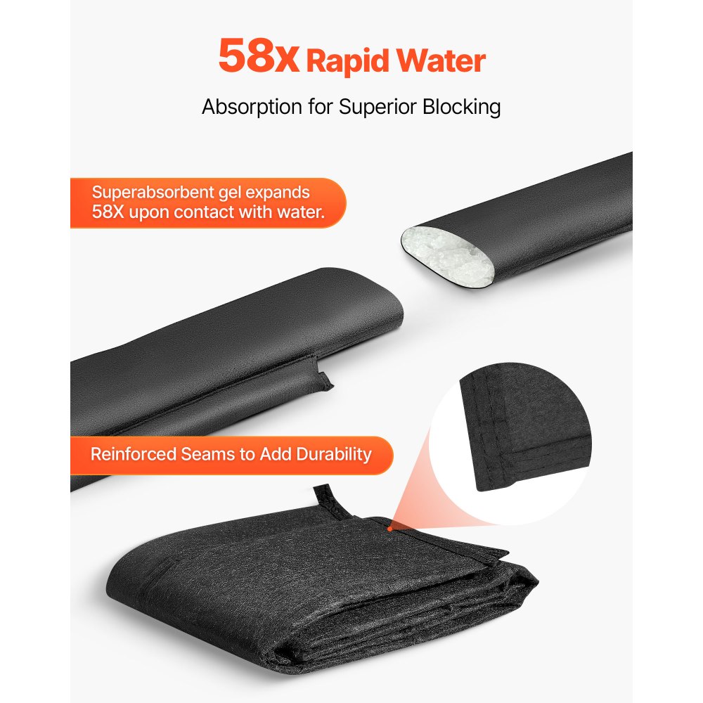 Φράγμα Πλημμύρας VEVOR, Συσκευασία 4 τεμαχίων, Σακούλες Πλημμύρας 1530 x 210 mm που ενεργοποιούνται από το νερό, Επαναχρησιμοποιήσιμο Φράγμα Απορροφητικό Νερού, Σακούλες Άμμου χωρίς Άμμο για Απόφραξη, Σακούλες Πρόληψης Πλημμύρας για Σπίτι, Πόρτα, Υπόγειο, Φράγμα Πλημμύρας VEVOR, Συσκευασία 4 τεμαχίων, Σακούλες Πλημμύρας 1530 x 210 mm που ενεργοποιούνται από το νερό, Επαναχρησιμοποιήσιμο Φράγμα Απορροφητικό Νερού, Σακούλες Άμμου χωρίς Άμμο για Απόφραξη, Σακούλες Πρόληψης Πλημμύρας για Σπίτι, Πόρτα, Υπόγειο,