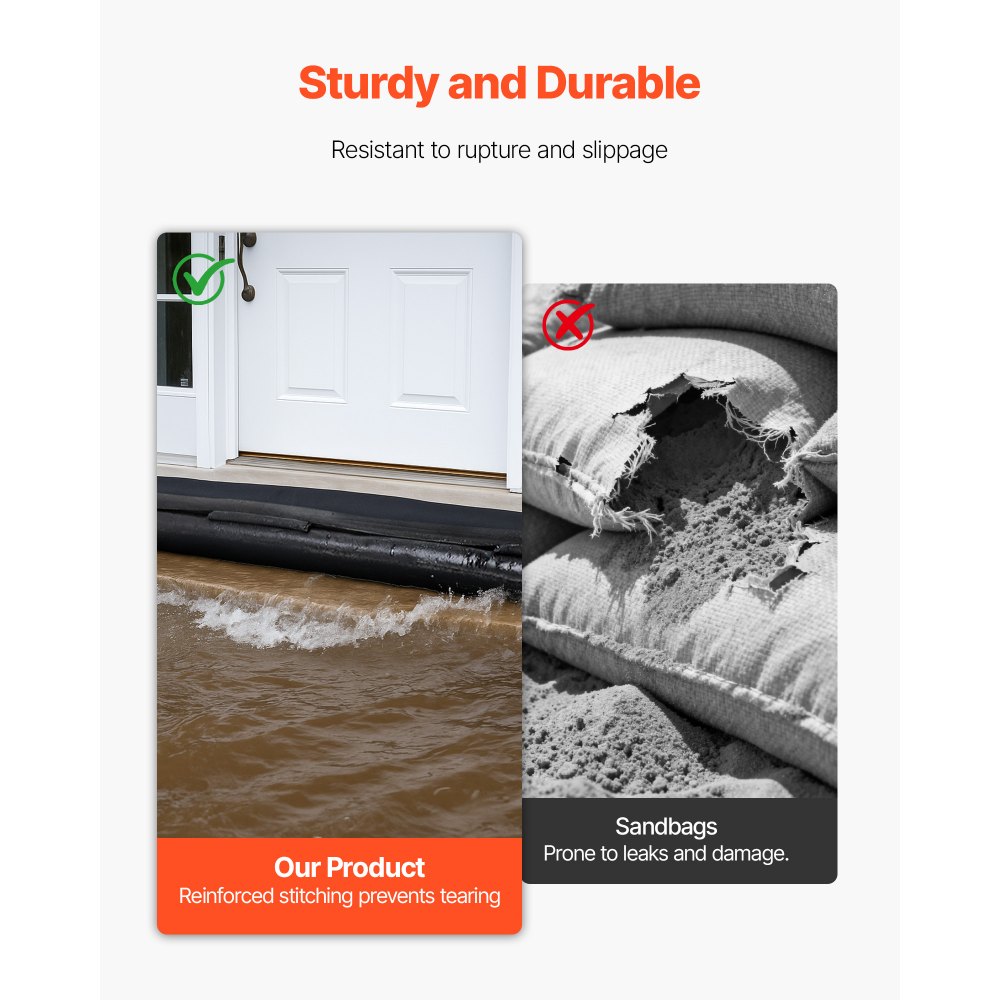 Φράγμα Πλημμύρας VEVOR, 8 τεμάχια, Σακούλες Πλημμύρας 3050 x 210 mm που ενεργοποιούνται από το νερό, Επαναχρησιμοποιήσιμο Φράγμα Απορροφητικό Νερού, Σακούλες Άμμου χωρίς Άμμο για Απόφραξη, Σακούλες Πρόληψης Πλημμύρας για Σπίτι, Πόρτα, Υπόγειο, Γκαράζ Φράγμα Πλημμύρας VEVOR, 8 τεμάχια, Σακούλες Πλημμύρας 3050 x 210 mm που ενεργοποιούνται από το νερό, Επαναχρησιμοποιήσιμο Φράγμα Απορροφητικό Νερού, Σακούλες Άμμου χωρίς Άμμο για Απόφραξη, Σακούλες Πρόληψης Πλημμύρας για Σπίτι, Πόρτα, Υπόγειο, Γκαράζ