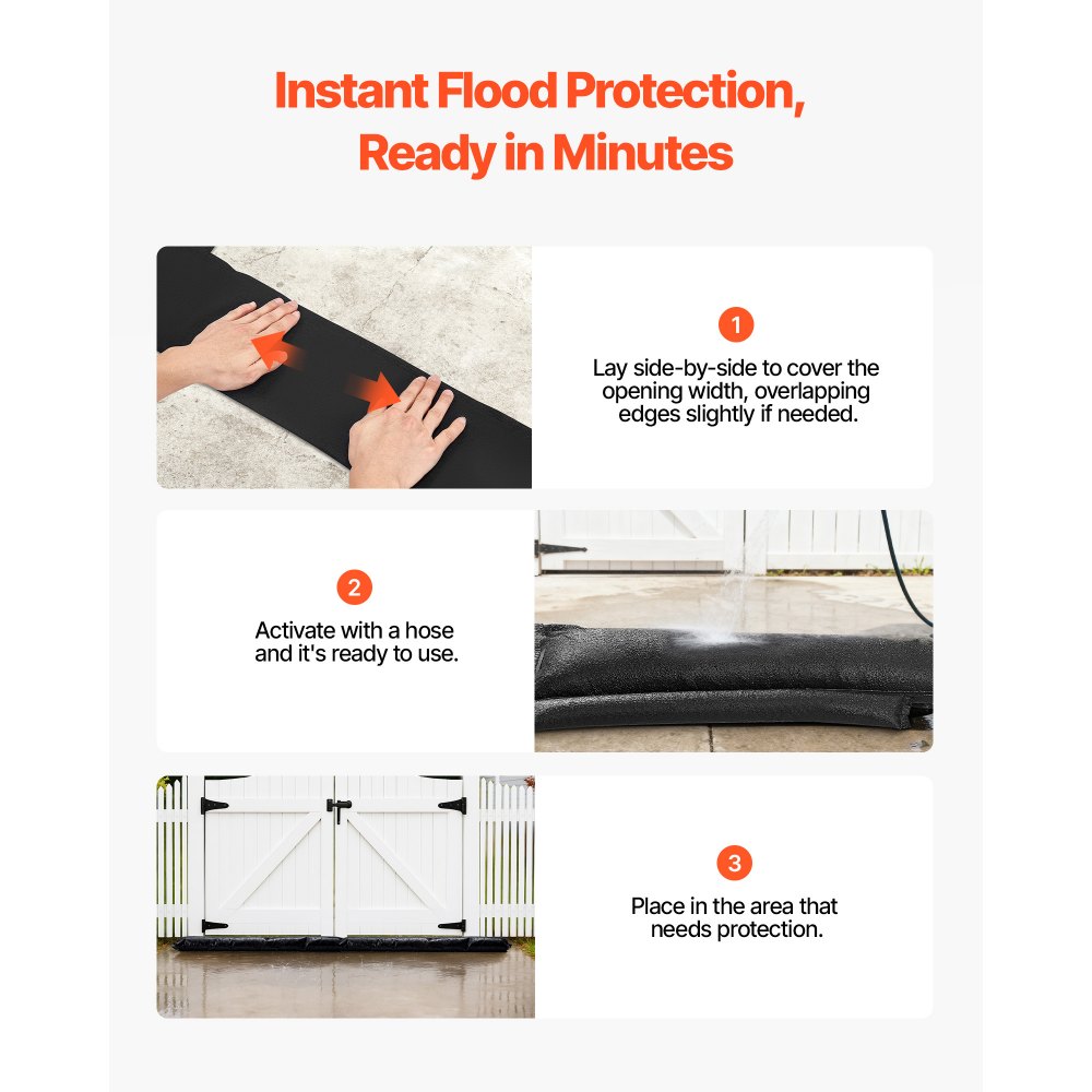 Φράγμα Πλημμύρας VEVOR, Συσκευασία των 10, Σακούλες Πλημμύρας 1530 x 210 mm με Κουβά, Επαναχρησιμοποιήσιμο Φράγμα Απορροφητικό Νερού που Ενεργοποιείται από το Νερό, Σακούλες Άμμου χωρίς Άμμο για Απόφραξη, Σακούλες Πρόληψης Πλημμύρας για Υπόγειο, Γκαράζ, Π Φράγμα Πλημμύρας VEVOR, Συσκευασία των 10, Σακούλες Πλημμύρας 1530 x 210 mm με Κουβά, Επαναχρησιμοποιήσιμο Φράγμα Απορροφητικό Νερού που Ενεργοποιείται από το Νερό, Σακούλες Άμμου χωρίς Άμμο για Απόφραξη, Σακούλες Πρόληψης Πλημμύρας για Υπόγειο, Γκαράζ, Π