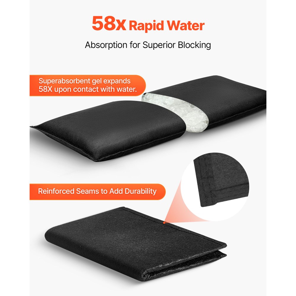 Φράγμα Πλημμύρας VEVOR, Συσκευασία των 10, Σακούλες Πλημμύρας 430 x 830 mm με Κουβά, Επαναχρησιμοποιήσιμο Φράγμα Απορροφητικό Νερού που Ενεργοποιείται από το Νερό, Σακούλες Άμμου χωρίς Άμμο για Απόφραξη, Σακούλες Πρόληψης Πλημμύρας για Πόρτα, Υπόγειο, Γκα Φράγμα Πλημμύρας VEVOR, Συσκευασία των 10, Σακούλες Πλημμύρας 430 x 830 mm με Κουβά, Επαναχρησιμοποιήσιμο Φράγμα Απορροφητικό Νερού που Ενεργοποιείται από το Νερό, Σακούλες Άμμου χωρίς Άμμο για Απόφραξη, Σακούλες Πρόληψης Πλημμύρας για Πόρτα, Υπόγειο, Γκα