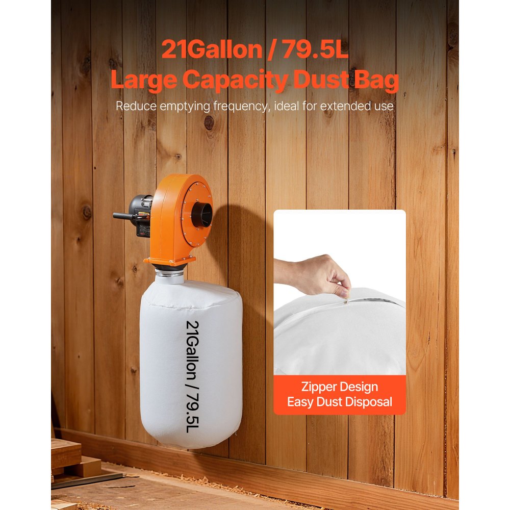 Συλλέκτης σκόνης VEVOR, Επιτοίχιος συλλέκτης σκόνης 1 HP, Συλλέκτες σκόνης ξυλουργικής 560 CFM με σακούλα συλλεκτών σκόνης 2,5 Micron, Συλλέκτης πριονιδιού για ξυλουργική/εργαστήριο, βιομηχανικά εργοστάσια Συλλέκτης σκόνης VEVOR, Επιτοίχιος συλλέκτης σκόνης 1 HP, Συλλέκτες σκόνης ξυλουργικής 560 CFM με σακούλα συλλεκτών σκόνης 2,5 Micron, Συλλέκτης πριονιδιού για ξυλουργική/εργαστήριο, βιομηχανικά εργοστάσια