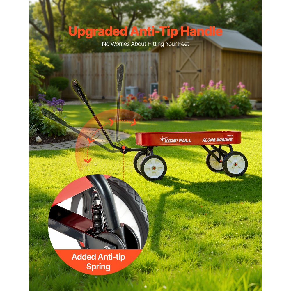 VEVOR Ρυμουλκούμενο Καρότσι για Παιδιά, Καρότσια για Νήπια 101 cm, Υποστηρίζει έως 80 κιλά, Καρότσια Παντός Εδάφους με Λαβή, Δώρο Γενεθλίων για Παιδιά, Κηπουρική, Παραλία, Κάμπινγκ, Κόκκινο VEVOR Ρυμουλκούμενο Καρότσι για Παιδιά, Καρότσια για Νήπια 101 cm, Υποστηρίζει έως 80 κιλά, Καρότσια Παντός Εδάφους με Λαβή, Δώρο Γενεθλίων για Παιδιά, Κηπουρική, Παραλία, Κάμπινγκ, Κόκκινο