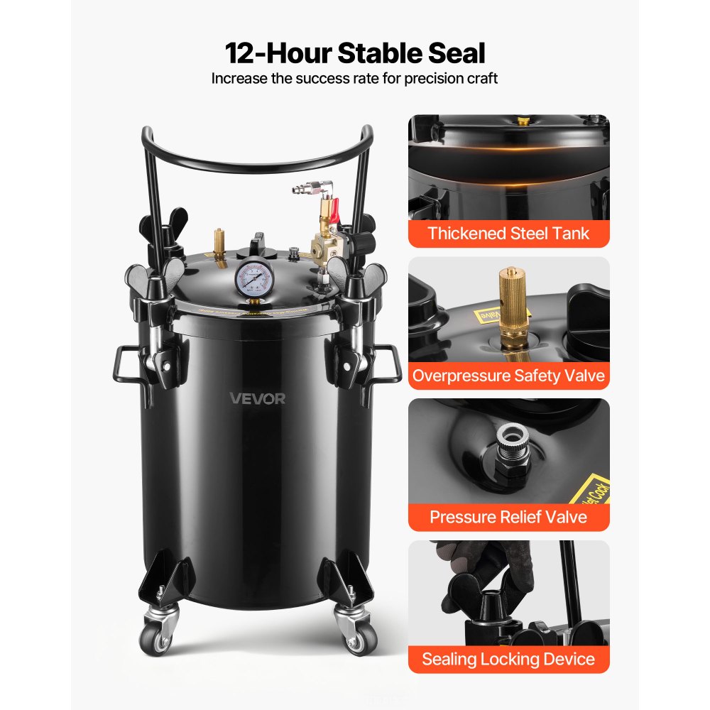 Δεξαμενή βαφής με δοχείο πίεσης VEVOR, Δεξαμενή βαφής βαρέως τύπου από χάλυβα 30 λίτρων, Δοχεία βαφής με πίεση ψεκασμού με τρεις συνδέσμους γρήγορης σύνδεσης για οικιακή χρήση, DIY, Δημιουργίες τέχνης, Δεξαμενές μεγάλης διαμέτρου Δεξαμενή βαφής με δοχείο πίεσης VEVOR, Δεξαμενή βαφής βαρέως τύπου από χάλυβα 30 λίτρων, Δοχεία βαφής με πίεση ψεκασμού με τρεις συνδέσμους γρήγορης σύνδεσης για οικιακή χρήση, DIY, Δημιουργίες τέχνης, Δεξαμενές μεγάλης διαμέτρου