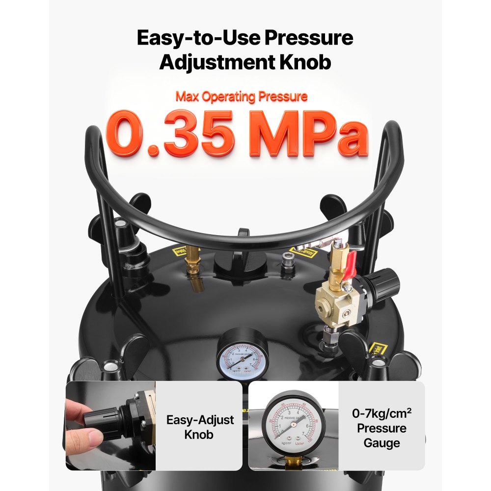 Δεξαμενή βαφής με δοχείο πίεσης VEVOR, Δεξαμενή βαφής βαρέως τύπου από χάλυβα 30 λίτρων, Δοχεία βαφής με πίεση ψεκασμού με τρεις συνδέσμους γρήγορης σύνδεσης για οικιακή χρήση, DIY, Δημιουργίες τέχνης, Δεξαμενές μεγάλης διαμέτρου Δεξαμενή βαφής με δοχείο πίεσης VEVOR, Δεξαμενή βαφής βαρέως τύπου από χάλυβα 30 λίτρων, Δοχεία βαφής με πίεση ψεκασμού με τρεις συνδέσμους γρήγορης σύνδεσης για οικιακή χρήση, DIY, Δημιουργίες τέχνης, Δεξαμενές μεγάλης διαμέτρου