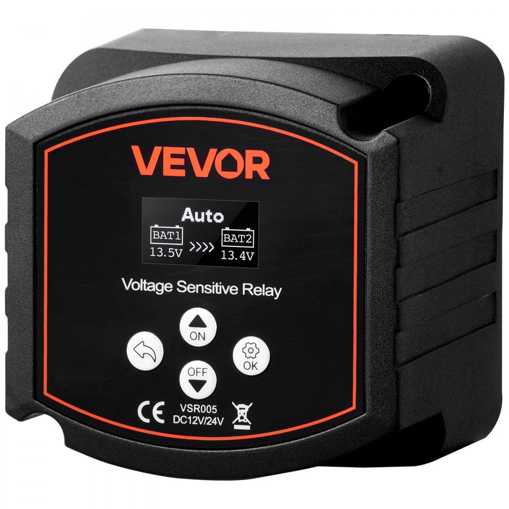 Απομονωτής διπλής μπαταρίας VEVOR, 12V 300 Amp, χειροκίνητο και αυτόματο ρελέ VSR ευαίσθητο στην τάση με οθόνη LCD, έξυπνος απομονωτής μπαταρίας για μπαταρίες λιθίου και μολύβδου-οξέος, για αυτοκίνητο, φορτηγό, RV, UTV, ATV, σκάφος Απομονωτής διπλής μπαταρίας VEVOR, 12V 300 Amp, χειροκίνητο και αυτόματο ρελέ VSR ευαίσθητο στην τάση με οθόνη LCD, έξυπνος απομονωτής μπαταρίας για μπαταρίες λιθίου και μολύβδου-οξέος, για αυτοκίνητο, φορτηγό, RV, UTV, ATV, σκάφος
