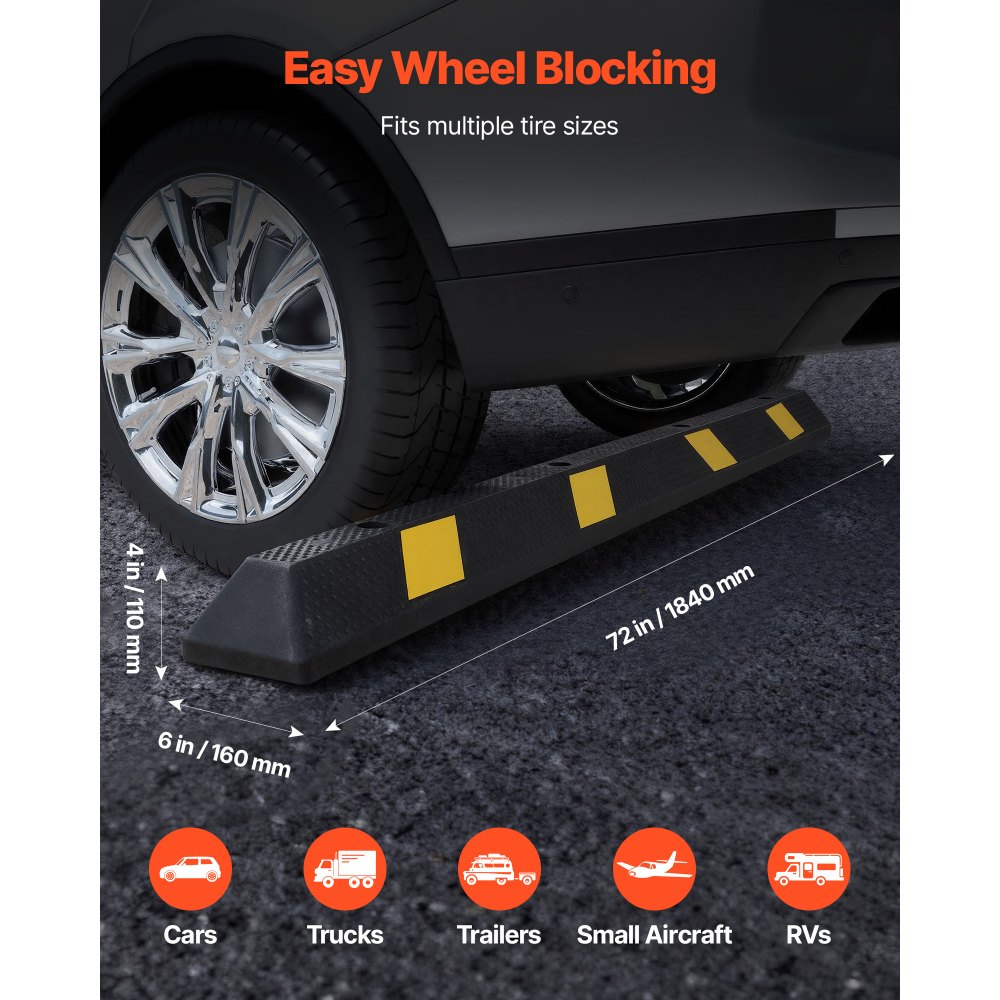 Στοπ στάθμευσης VEVOR, Βοήθημα στάθμευσης βαρέως τύπου 1840 mm για γκαράζ, Λαστιχένιο στοπ δαπέδου γκαράζ με ανακλαστικές ταινίες, Οχήματα, Gadgets για αυτοκίνητα, βαν, φορτηγά, στοπ οδηγών ελαστικών, προφυλακτήρες Στοπ στάθμευσης VEVOR, Βοήθημα στάθμευσης βαρέως τύπου 1840 mm για γκαράζ, Λαστιχένιο στοπ δαπέδου γκαράζ με ανακλαστικές ταινίες, Οχήματα, Gadgets για αυτοκίνητα, βαν, φορτηγά, στοπ οδηγών ελαστικών, προφυλακτήρες