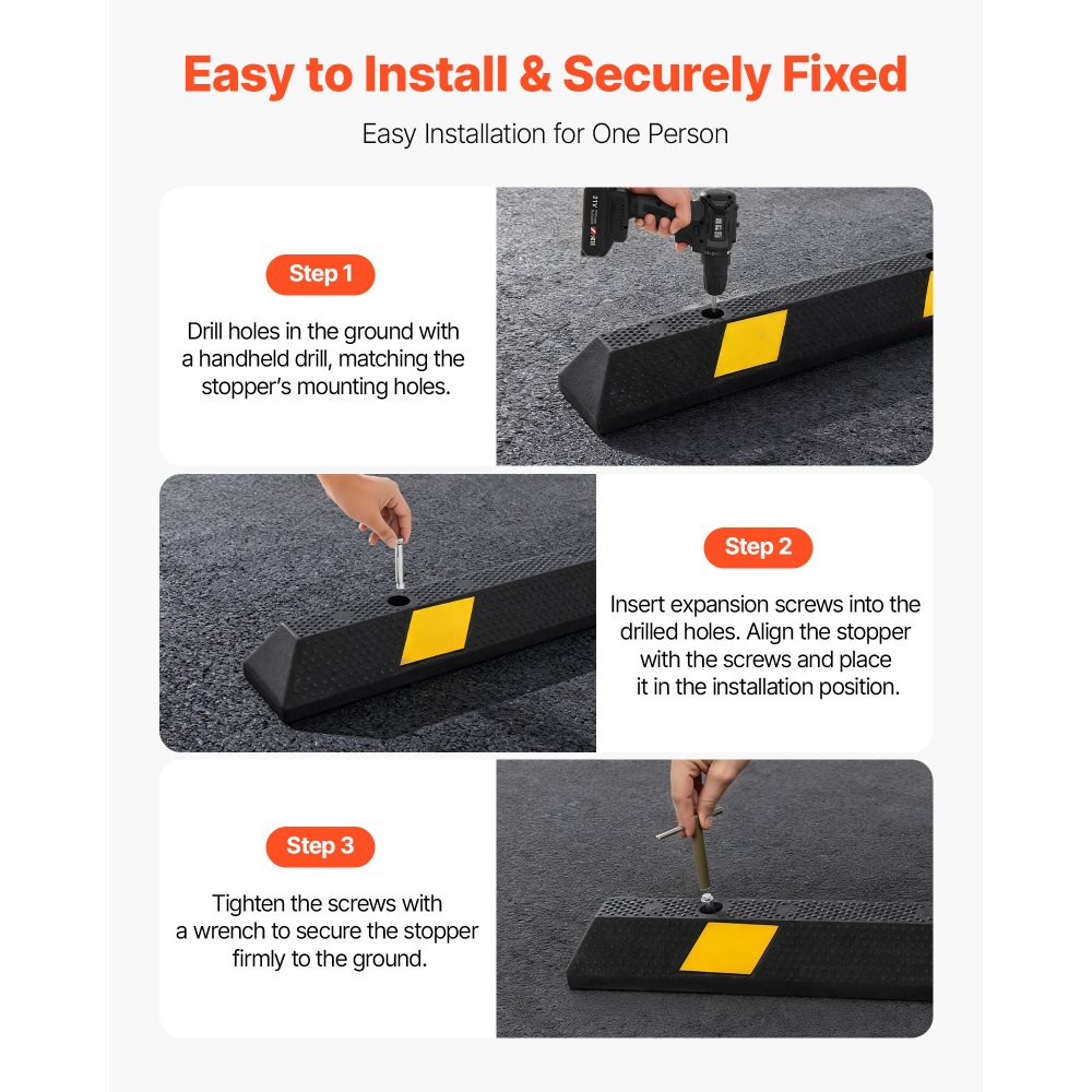 Στοπ στάθμευσης VEVOR, Βοήθημα στάθμευσης βαρέως τύπου 1840 mm για γκαράζ, Λαστιχένιο στοπ δαπέδου γκαράζ με ανακλαστικές ταινίες, Οχήματα, Gadgets για αυτοκίνητα, βαν, φορτηγά, στοπ οδηγών ελαστικών, προφυλακτήρες Στοπ στάθμευσης VEVOR, Βοήθημα στάθμευσης βαρέως τύπου 1840 mm για γκαράζ, Λαστιχένιο στοπ δαπέδου γκαράζ με ανακλαστικές ταινίες, Οχήματα, Gadgets για αυτοκίνητα, βαν, φορτηγά, στοπ οδηγών ελαστικών, προφυλακτήρες