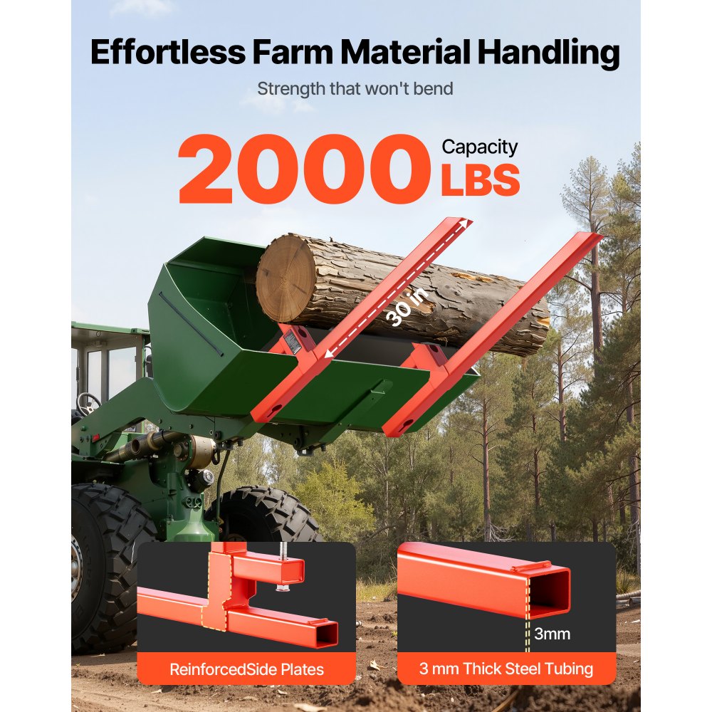 Πιρούνια παλετών VEVOR, πιρούνια παλετών με σφιγκτήρα 907 kg, συνολικό μήκος 109 cm, βαρέως τύπου, γρήγορης σύνδεσης πιρούνι τρακτέρ συμβατό με εξαρτήματα τρακτέρ, κάδο φορτωτή και σύστημα διεύθυνσης ολίσθησης, πορτοκαλί Πιρούνια παλετών VEVOR, πιρούνια παλετών με σφιγκτήρα 907 kg, συνολικό μήκος 109 cm, βαρέως τύπου, γρήγορης σύνδεσης πιρούνι τρακτέρ συμβατό με εξαρτήματα τρακτέρ, κάδο φορτωτή και σύστημα διεύθυνσης ολίσθησης, πορτοκαλί