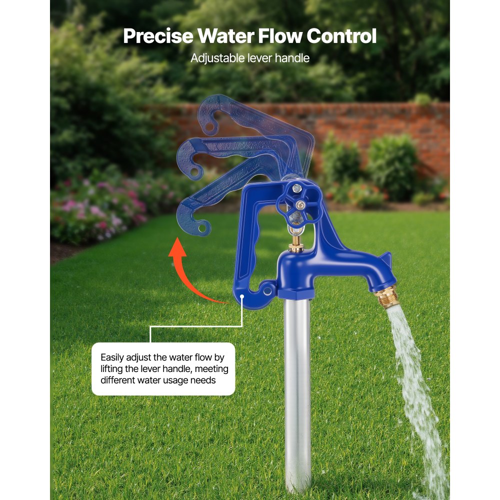 Κρουνός αυλής VEVOR με αντιπαγετική προστασία, εξωτερική βρύση 1595 mm με αντιπαγετικό βάθος 914,4 mm, σύνδεση σωλήνα G 3/4", λαβή με μοχλό + χειροτροχό, κρουνός χωρίς μόλυβδο χωρίς αντιπαγετική προστασία για άρδευση κήπου, αγροκτήματος Κρουνός αυλής VEVOR με αντιπαγετική προστασία, εξωτερική βρύση 1595 mm με αντιπαγετικό βάθος 914,4 mm, σύνδεση σωλήνα G 3/4", λαβή με μοχλό + χειροτροχό, κρουνός χωρίς μόλυβδο χωρίς αντιπαγετική προστασία για άρδευση κήπου, αγροκτήματος