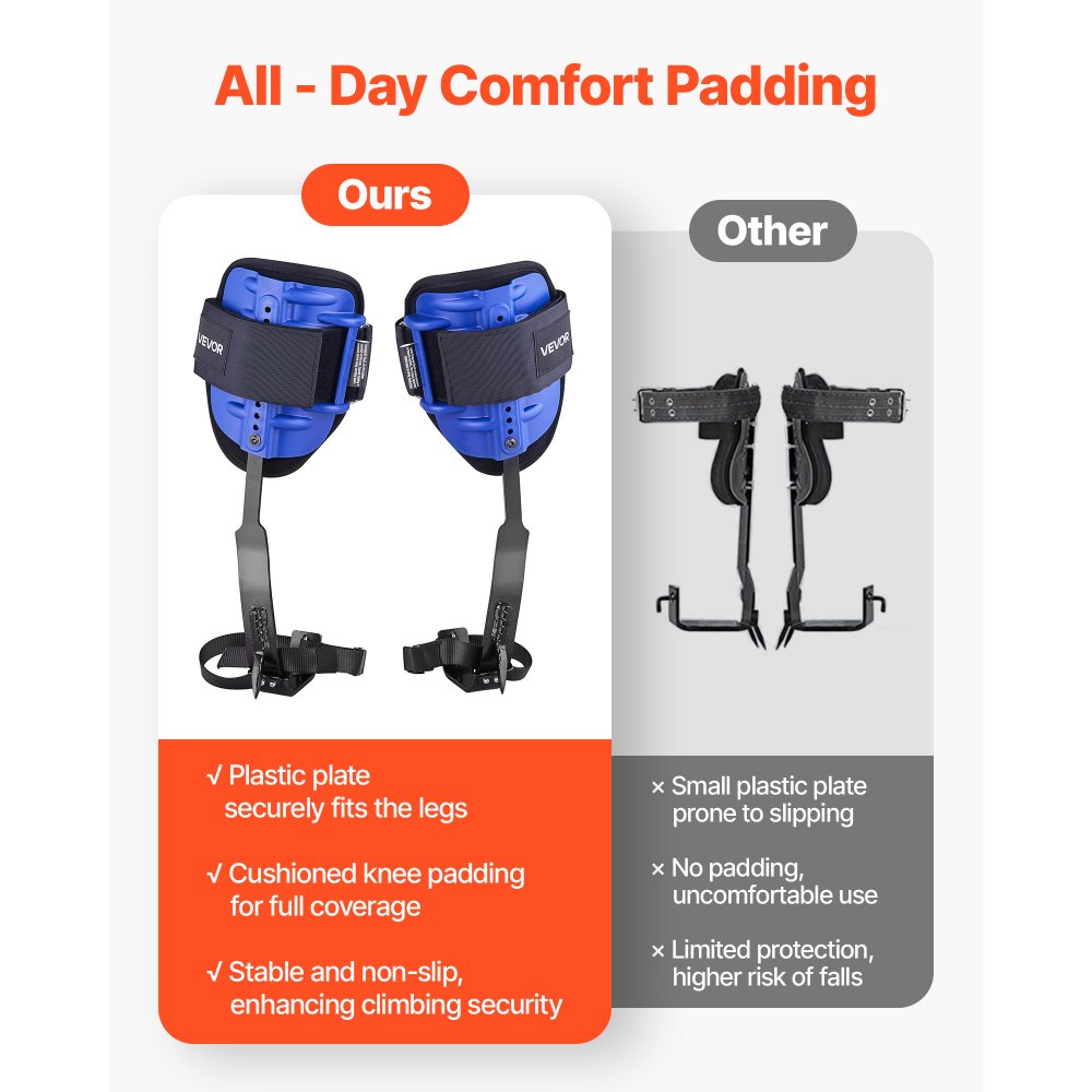 Σετ καρφιών αναρρίχησης δέντρων VEVOR, Ρυθμιζόμενος εξοπλισμός αναρρίχησης δέντρων με ιμάντες και ιμάντα, Χωρητικότητα φορτίου 159 kg, Βαρέως τύπου χαλύβδινα καρφιά αναρρίχησης, εξοπλισμός δενδροκόμου για μάζεμα φρούτων και κυνήγι Σετ καρφιών αναρρίχησης δέντρων VEVOR, Ρυθμιζόμενος εξοπλισμός αναρρίχησης δέντρων με ιμάντες και ιμάντα, Χωρητικότητα φορτίου 159 kg, Βαρέως τύπου χαλύβδινα καρφιά αναρρίχησης, εξοπλισμός δενδροκόμου για μάζεμα φρούτων και κυνήγι