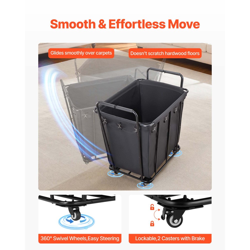 Καλάθι Πλυντηρίου VEVOR, Τροχαίο Καλάθι Παντοπωλείου με Αδιάβροχη Επένδυση & Περιστρεφόμενους Τροχούς, Μεγάλη Χωρητικότητα Φορτίου 118 KG, Βαρέως Τύπου Καλάθι Αγορών για Πλύσιμο, Ψώνια, Κάμπινγκ, Παντοπωλείο, Αποσκευές, Μαύρο Καλάθι Πλυντηρίου VEVOR, Τροχαίο Καλάθι Παντοπωλείου με Αδιάβροχη Επένδυση & Περιστρεφόμενους Τροχούς, Μεγάλη Χωρητικότητα Φορτίου 118 KG, Βαρέως Τύπου Καλάθι Αγορών για Πλύσιμο, Ψώνια, Κάμπινγκ, Παντοπωλείο, Αποσκευές, Μαύρο