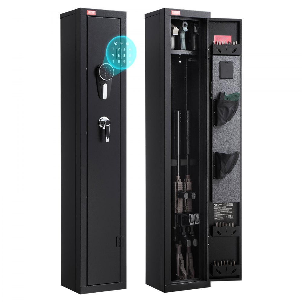 VEVOR Gun Safe, βαρέως τύπου ψυχρής έλασης ατσάλινο πυρίμαχο θάλαμο τυφεκίων με ψηφιακό πληκτρολόγιο και κλειδί, μεγάλο μακρύ θάλαμο όπλου με γεμιστήρα και φωτισμό LED, ρυθμιζόμενες βάσεις για τυφέκια, πιστόλια, κυνηγετικό όπλο VEVOR Gun Safe, βαρέως τύπου ψυχρής έλασης ατσάλινο πυρίμαχο θάλαμο τυφεκίων με ψηφιακό πληκτρολόγιο και κλειδί, μεγάλο μακρύ θάλαμο όπλου με γεμιστήρα και φωτισμό LED, ρυθμιζόμενες βάσεις για τυφέκια, πιστόλια, κυνηγετικό όπλο