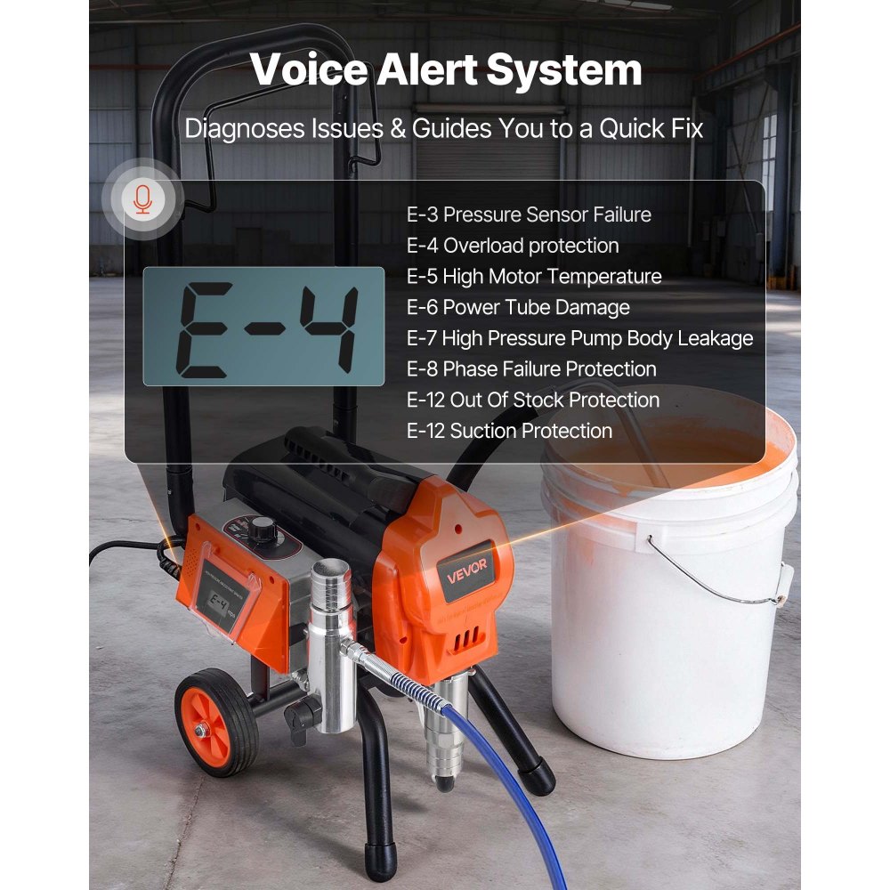 Ψεκαστήρας βαφής χωρίς αέρα VEVOR με βάση, 1500W, ψεκαστήρας υψηλής πίεσης χωρίς αέρα 3300PSI με καρότσι, βούρτσα καθαρισμού, σωλήνα, ράβδο επέκτασης, ακροφύσια, ηλεκτρική μηχανή βαφής ψεκασμού για μεγάλα διαμερίσματα, κτίρια Ψεκαστήρας βαφής χωρίς αέρα VEVOR με βάση, 1500W, ψεκαστήρας υψηλής πίεσης χωρίς αέρα 3300PSI με καρότσι, βούρτσα καθαρισμού, σωλήνα, ράβδο επέκτασης, ακροφύσια, ηλεκτρική μηχανή βαφής ψεκασμού για μεγάλα διαμερίσματα, κτίρια