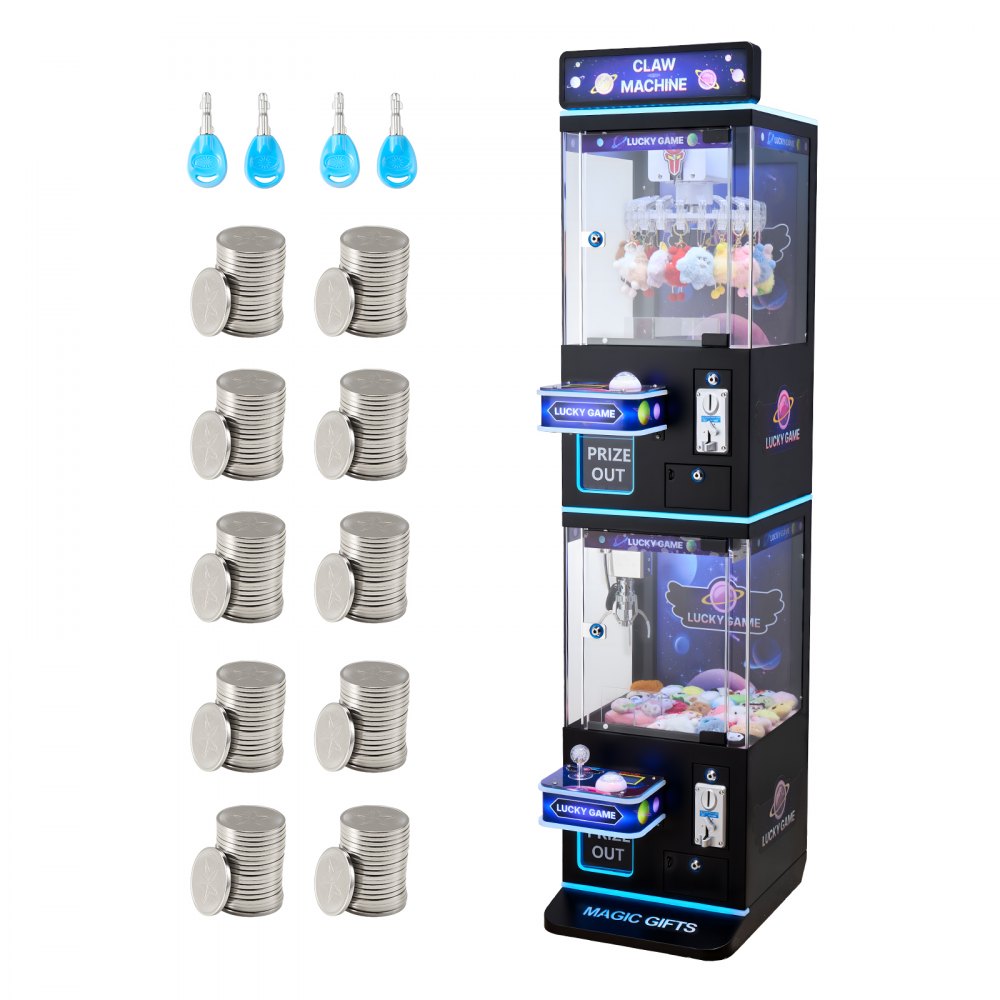 Μηχανή γερανού VEVOR με νύχια, μεσαίου μεγέθους μηχανή παιχνιδιών arcade με νύχι + λαβή διπλής στρώσης, φως & ήχος, παιχνίδι καραμελών, λαβή καραμελών, διανομέας βραβείων, για επαγγελματικό οικιακό κινηματογράφο, μαύρο μωβ Μηχανή γερανού VEVOR με νύχια, μεσαίου μεγέθους μηχανή παιχνιδιών arcade με νύχι + λαβή διπλής στρώσης, φως & ήχος, παιχνίδι καραμελών, λαβή καραμελών, διανομέας βραβείων, για επαγγελματικό οικιακό κινηματογράφο, μαύρο μωβ