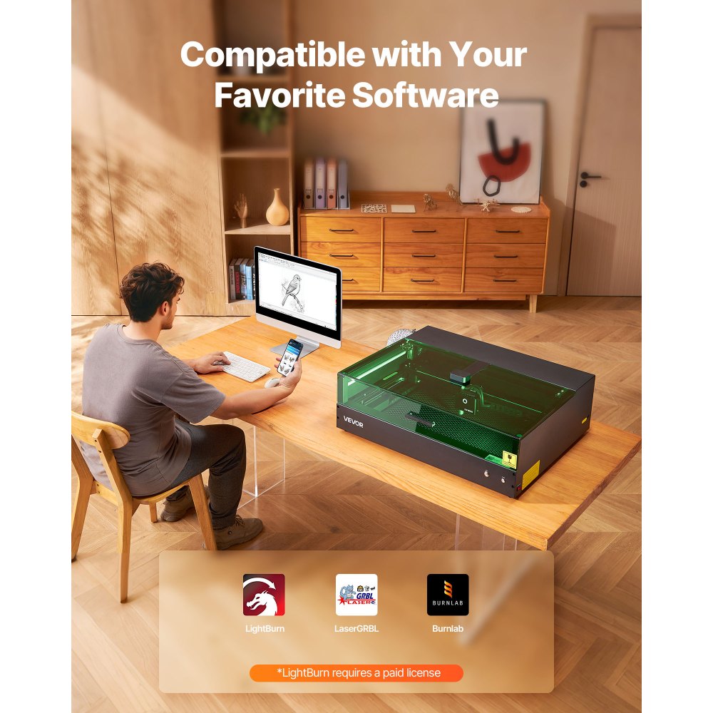 Χαρακτήρας λέιζερ VEVOR, 20W, Μηχανή χάραξης και κοπής λέιζερ με κάμερα περιβλήματος, Κόφτης λέιζερ, 36000 mm/min, Επιφάνεια εργασίας 500 x 320 mm, για ξύλο, δέρμα, γυαλί, χαρτί, ορισμένα μέταλλα, Κλάση 1 Χαρακτήρας λέιζερ VEVOR, 20W, Μηχανή χάραξης και κοπής λέιζερ με κάμερα περιβλήματος, Κόφτης λέιζερ, 36000 mm/min, Επιφάνεια εργασίας 500 x 320 mm, για ξύλο, δέρμα, γυαλί, χαρτί, ορισμένα μέταλλα, Κλάση 1