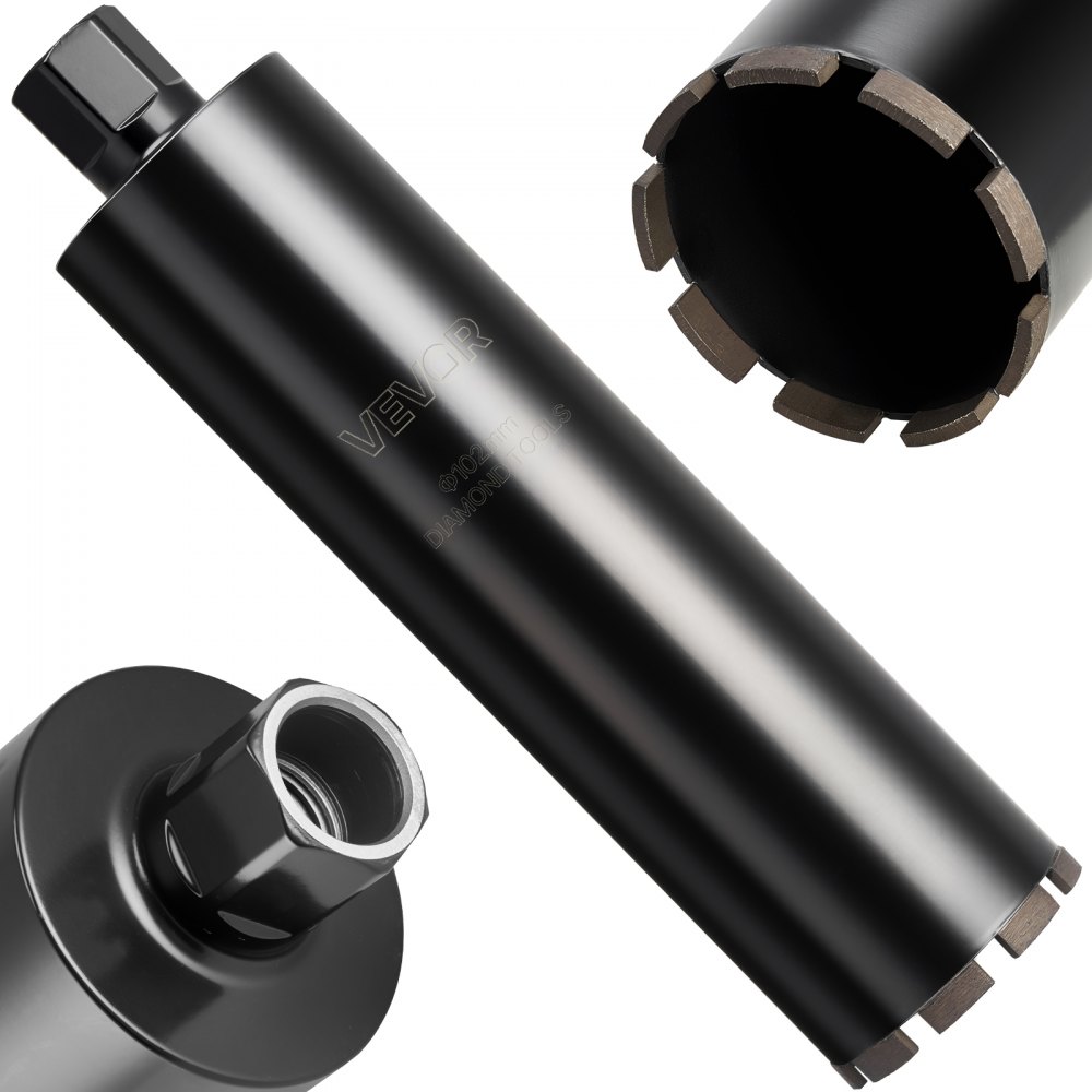 Τρυπάνι με πυρήνα VEVOR, διάμετρος 102 mm, βάθος τρυπήματος 356 mm, εσωτερικό σπείρωμα 1-1/4 in-7, τεχνολογία συγκόλλησης υψηλής ακρίβειας, τρυπάνι με πυρήνα υγρού διαμαντιού για οπλισμένο σκυρόδεμα, κόκκινα τούβλα και τοιχοποιία Τρυπάνι με πυρήνα VEVOR, διάμετρος 102 mm, βάθος τρυπήματος 356 mm, εσωτερικό σπείρωμα 1-1/4 in-7, τεχνολογία συγκόλλησης υψηλής ακρίβειας, τρυπάνι με πυρήνα υγρού διαμαντιού για οπλισμένο σκυρόδεμα, κόκκινα τούβλα και τοιχοποιία