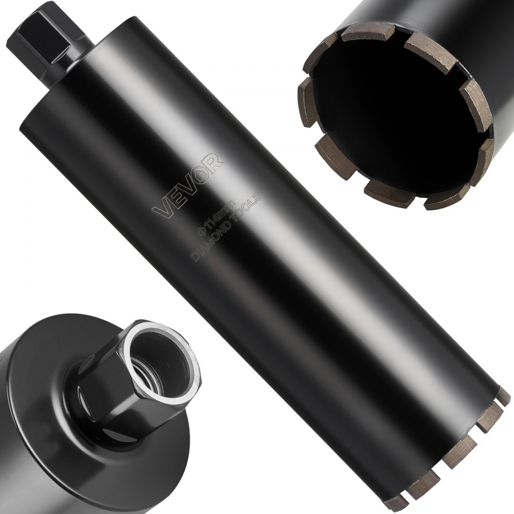 Τρυπάνι με πυρήνα VEVOR, διάμετρος 114 mm, βάθος τρυπήματος 356 mm, εσωτερικό σπείρωμα 1-1/4 in-7, τεχνολογία συγκόλλησης υψηλής ακρίβειας, τρυπάνι με πυρήνα υγρού διαμαντιού για οπλισμένο σκυρόδεμα, κόκκινα τούβλα και τοιχοποιία Τρυπάνι με πυρήνα VEVOR, διάμετρος 114 mm, βάθος τρυπήματος 356 mm, εσωτερικό σπείρωμα 1-1/4 in-7, τεχνολογία συγκόλλησης υψηλής ακρίβειας, τρυπάνι με πυρήνα υγρού διαμαντιού για οπλισμένο σκυρόδεμα, κόκκινα τούβλα και τοιχοποιία