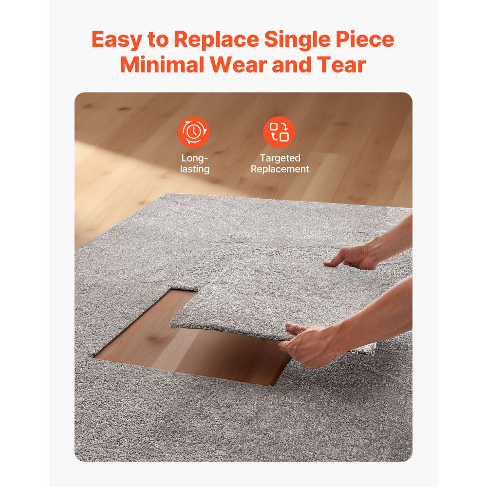 Πλακάκια χαλιού VEVOR 457x457 mm, Τετράγωνο χαλί 10 τετράγωνων τετράγωνων χαλιών, αποσπώμενο και χωρίς φθορές, αυτοκόλλητο δάπεδο σπιτιού με μαλακή επένδυση για κάλυψη 2,1㎡, εύκολο DIY για σαλόνι και υπνοδωμάτιο, σκούρο καφέ Πλακάκια χαλιού VEVOR 457x457 mm, Τετράγωνο χαλί 10 τετράγωνων τετράγωνων χαλιών, αποσπώμενο και χωρίς φθορές, αυτοκόλλητο δάπεδο σπιτιού με μαλακή επένδυση για κάλυψη 2,1㎡, εύκολο DIY για σαλόνι και υπνοδωμάτιο, σκούρο καφέ