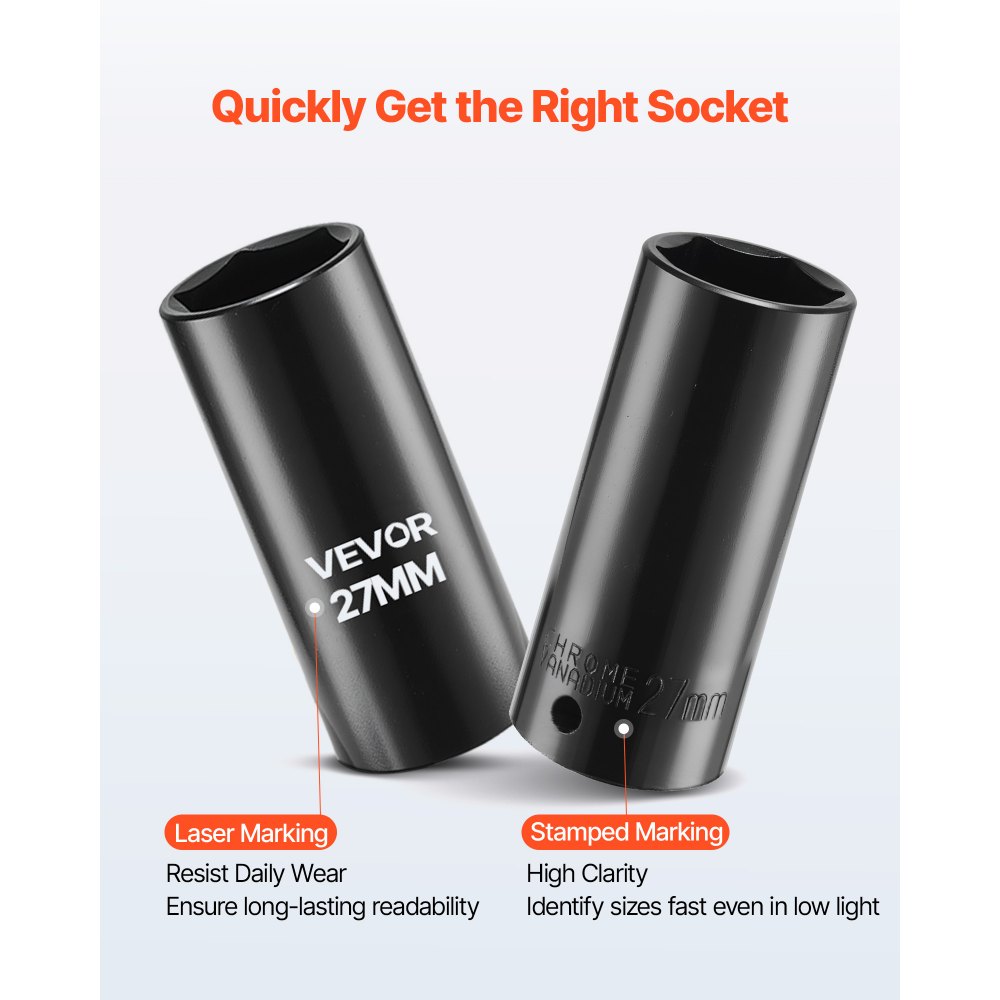 Σετ καρυδάκια κρούσης VEVOR 1/2 ίντσας με κίνηση, 39 τεμάχια, βαθιά και ρηχά καρυδάκια κρούσης 6 σημείων, μετρικά 9 έως 30 mm, χάλυβας Cr-V υψηλής αντοχής, με γενική άρθρωση, σημάνσεις διπλού μεγέθους, θήκη μεταφοράς βαρέως τύπου Σετ καρυδάκια κρούσης VEVOR 1/2 ίντσας με κίνηση, 39 τεμάχια, βαθιά και ρηχά καρυδάκια κρούσης 6 σημείων, μετρικά 9 έως 30 mm, χάλυβας Cr-V υψηλής αντοχής, με γενική άρθρωση, σημάνσεις διπλού μεγέθους, θήκη μεταφοράς βαρέως τύπου