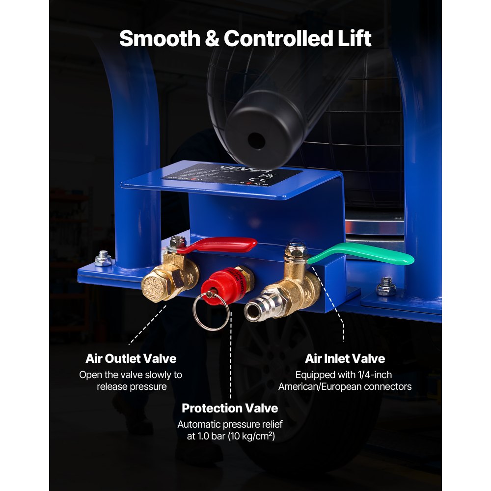 Αερόσακος VEVOR, Τριπλός Αερόσακος 3 Τόνων, Αερόσακος με Έξι Χαλύβδινους Σωλήνες, Ανύψωση Έως 450 mm, Πνευματικός Γρήγορης Ανύψωσης 1-6 s με Κοντές Λαβές & Ελαστικό Μαξιλάκι για Επισκευές Αυτοκινήτων, SUV, Pick-up Φορτηγών, Γκαράζ Αερόσακος VEVOR, Τριπλός Αερόσακος 3 Τόνων, Αερόσακος με Έξι Χαλύβδινους Σωλήνες, Ανύψωση Έως 450 mm, Πνευματικός Γρήγορης Ανύψωσης 1-6 s με Κοντές Λαβές & Ελαστικό Μαξιλάκι για Επισκευές Αυτοκινήτων, SUV, Pick-up Φορτηγών, Γκαράζ