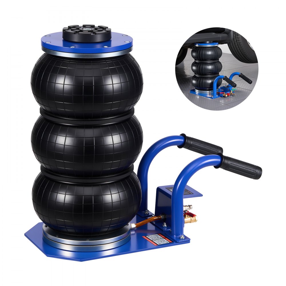 Αερόσακος VEVOR, Τριπλός Αερόσακος 3 Τόνων, Αερόσακος με Έξι Χαλύβδινους Σωλήνες, Ανύψωση Έως 450 mm, Πνευματικός Γρήγορης Ανύψωσης 1-6 s με Κοντές Λαβές & Ελαστικό Μαξιλάκι για Επισκευές Αυτοκινήτων, SUV, Pick-up Φορτηγών, Γκαράζ Αερόσακος VEVOR, Τριπλός Αερόσακος 3 Τόνων, Αερόσακος με Έξι Χαλύβδινους Σωλήνες, Ανύψωση Έως 450 mm, Πνευματικός Γρήγορης Ανύψωσης 1-6 s με Κοντές Λαβές & Ελαστικό Μαξιλάκι για Επισκευές Αυτοκινήτων, SUV, Pick-up Φορτηγών, Γκαράζ