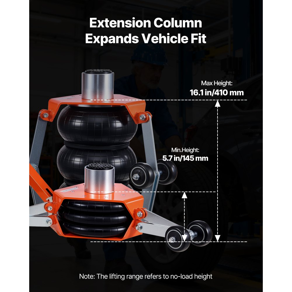 Αερόσακος VEVOR, Τριπλός Αερόσακος 3 Τόνων, Αερόσακος με Ράβδο Στήριξης, Ανύψωση Έως 470 mm με Υπερυψωμένη Κολόνα & Ρυθμιζόμενη Λαβή, Πνευματικός Γρήγορης Ανύψωσης 1-6 s για Επισκευές Αυτοκινήτων, SUV, Pick-up Φορτηγών Αερόσακος VEVOR, Τριπλός Αερόσακος 3 Τόνων, Αερόσακος με Ράβδο Στήριξης, Ανύψωση Έως 470 mm με Υπερυψωμένη Κολόνα & Ρυθμιζόμενη Λαβή, Πνευματικός Γρήγορης Ανύψωσης 1-6 s για Επισκευές Αυτοκινήτων, SUV, Pick-up Φορτηγών