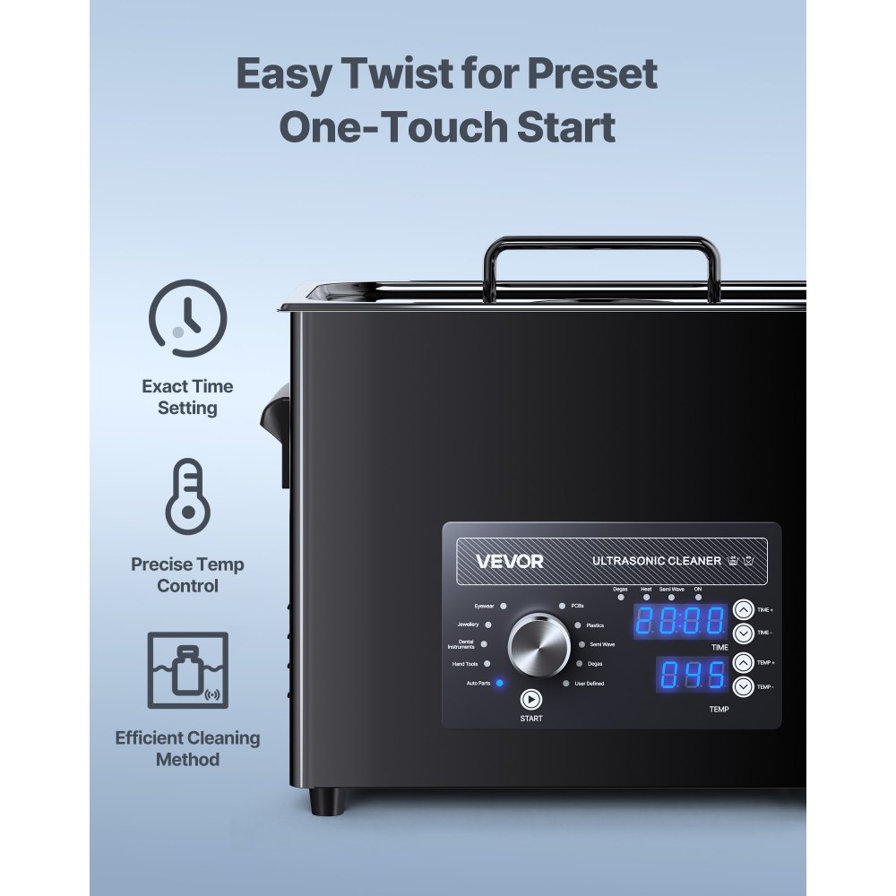 VEVOR 6L Υπερήχων Καθαριστικό, Επαγγελματικό Υπερήχων Καθαριστικό με Κουμπί Χειρισμού, Ανοξείδωτο Μηχανή Καθαρισμού με Καλάθι και Μπάλα Καθαρισμού, για Ρολόγια, Ξυράφια, Κοσμήματα, Νομίσματα και Άλλα VEVOR 6L Υπερήχων Καθαριστικό, Επαγγελματικό Υπερήχων Καθαριστικό με Κουμπί Χειρισμού, Ανοξείδωτο Μηχανή Καθαρισμού με Καλάθι και Μπάλα Καθαρισμού, για Ρολόγια, Ξυράφια, Κοσμήματα, Νομίσματα και Άλλα