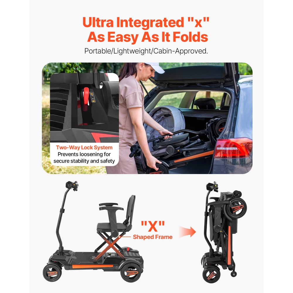 Ηλεκτρικό σκούτερ κινητικότητας VEVOR 4 τροχών για ενήλικες και ηλικιωμένους, ενσωματωμένο πτυσσόμενο σκούτερ κινητικότητας με μεγάλη εμβέλεια 15 χλμ., αναπηρικό αμαξίδιο παντός εδάφους με δυνατότητα αναρρίχησης 9° και μέγιστο φορτίο 120 κιλά Ηλεκτρικό σκούτερ κινητικότητας VEVOR 4 τροχών για ενήλικες και ηλικιωμένους, ενσωματωμένο πτυσσόμενο σκούτερ κινητικότητας με μεγάλη εμβέλεια 15 χλμ., αναπηρικό αμαξίδιο παντός εδάφους με δυνατότητα αναρρίχησης 9° και μέγιστο φορτίο 120 κιλά